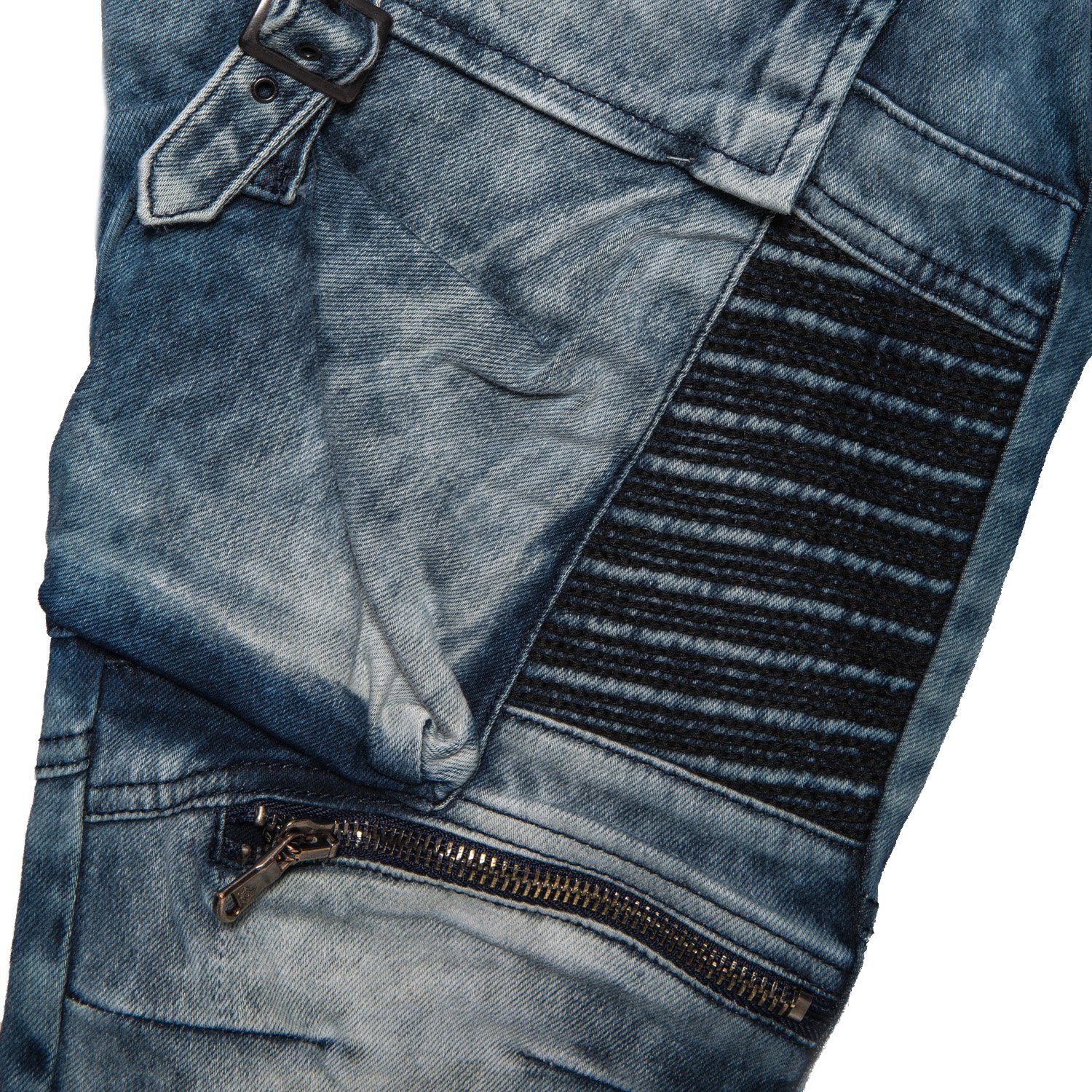 Cipo & Baxx Details Regular-fit-Jeans Style aufwendigen mit Nahtverzierungen Hose Design im Aufwendiges Jeans und vielen Herren Cargo Details mit
