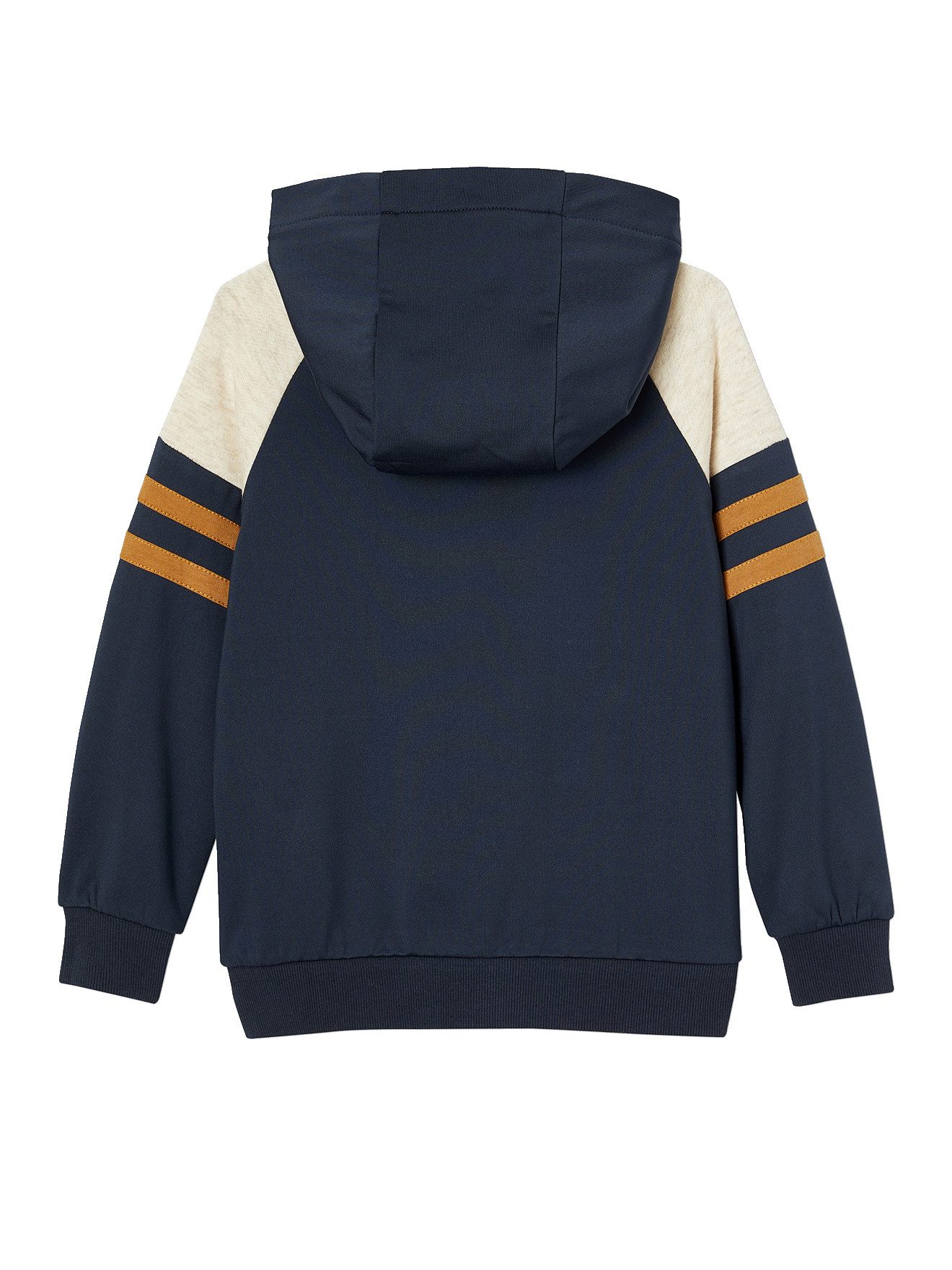 vertbaudet Fleecepullover Jungen Sportjacke mit Kapuze und Reißverschluss Reißverschluss