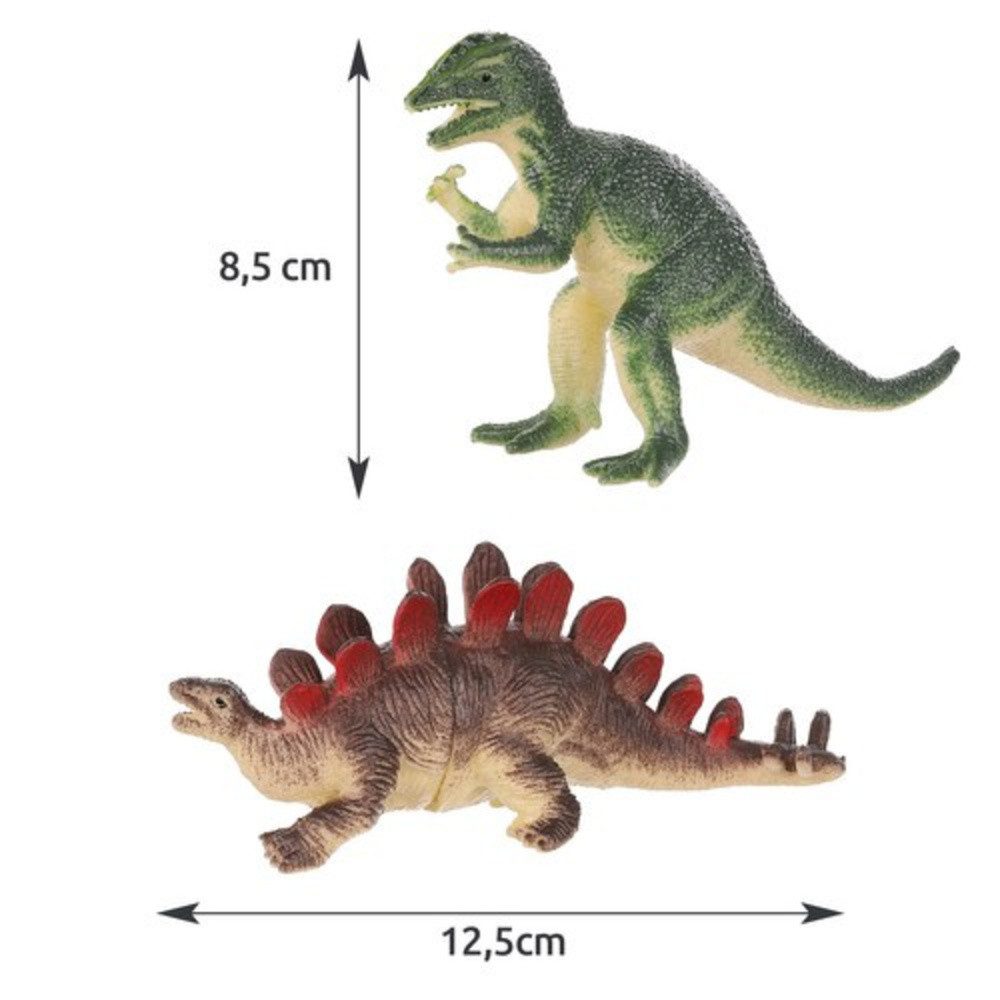 KRUZZEL Spielfigur Dinosaurier Kinderspielzeug, (Spar-Set, 1-tlg., Dino Fans Tiere), 12 Dinosaurierfiguren