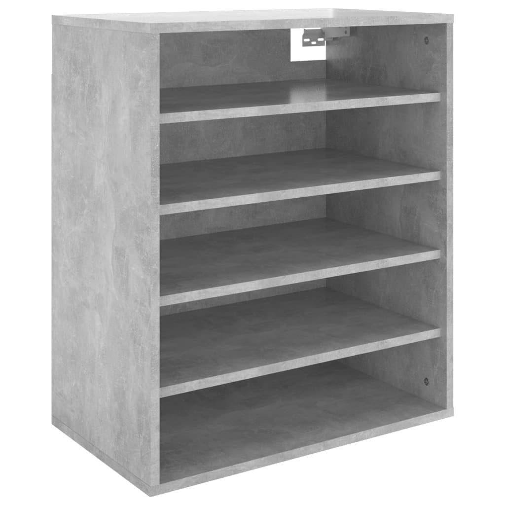 vidaXL Schuhregal Schuhschränke 60 x 35 x 70 cm Betongrau, 1-tlg.