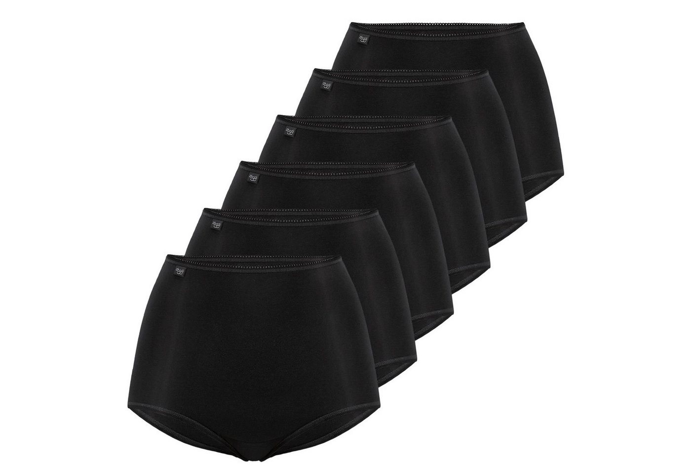sloggi Maxislip 24/7 Microfibre Maxi Slip breiter Seitenpartie, Elastikbündchen im 6er SPARPACK