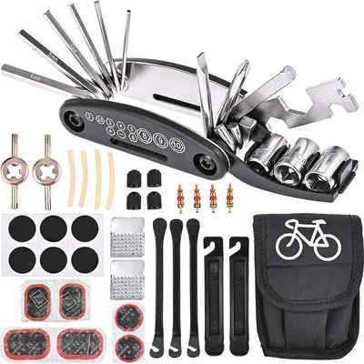 LeiGo Fahrradwerkzeugset Fahrrad-Multitool 16 in 1, Werkzeuge für Fahrrad Reparatur Set, mit Tasche