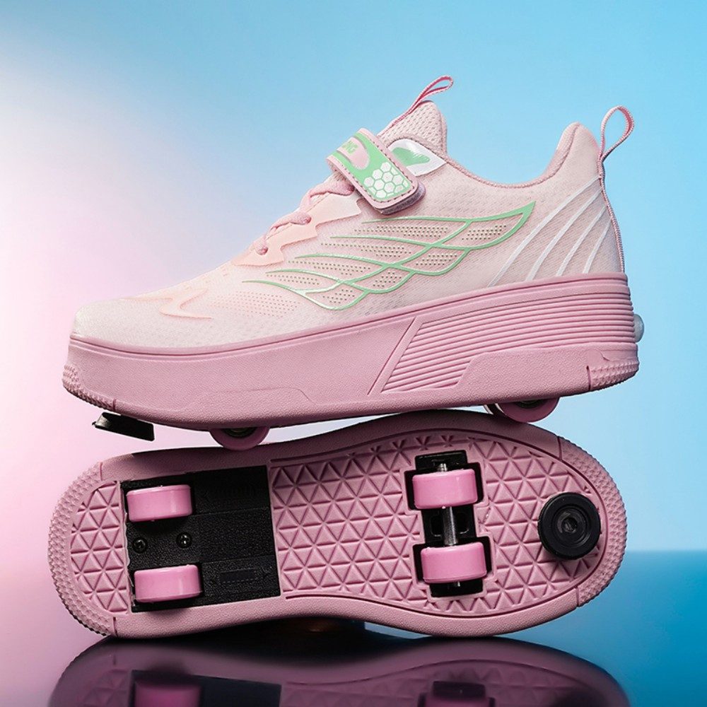HUSK'SWARE Rollschuhe Komfort und Stabilität für Ihr Training, (Sicher & Komfortabel, Perfektes Geschenk für Kinder), Zwei stilvolle Farben 2-in-1 Design – Bild 5 von 5