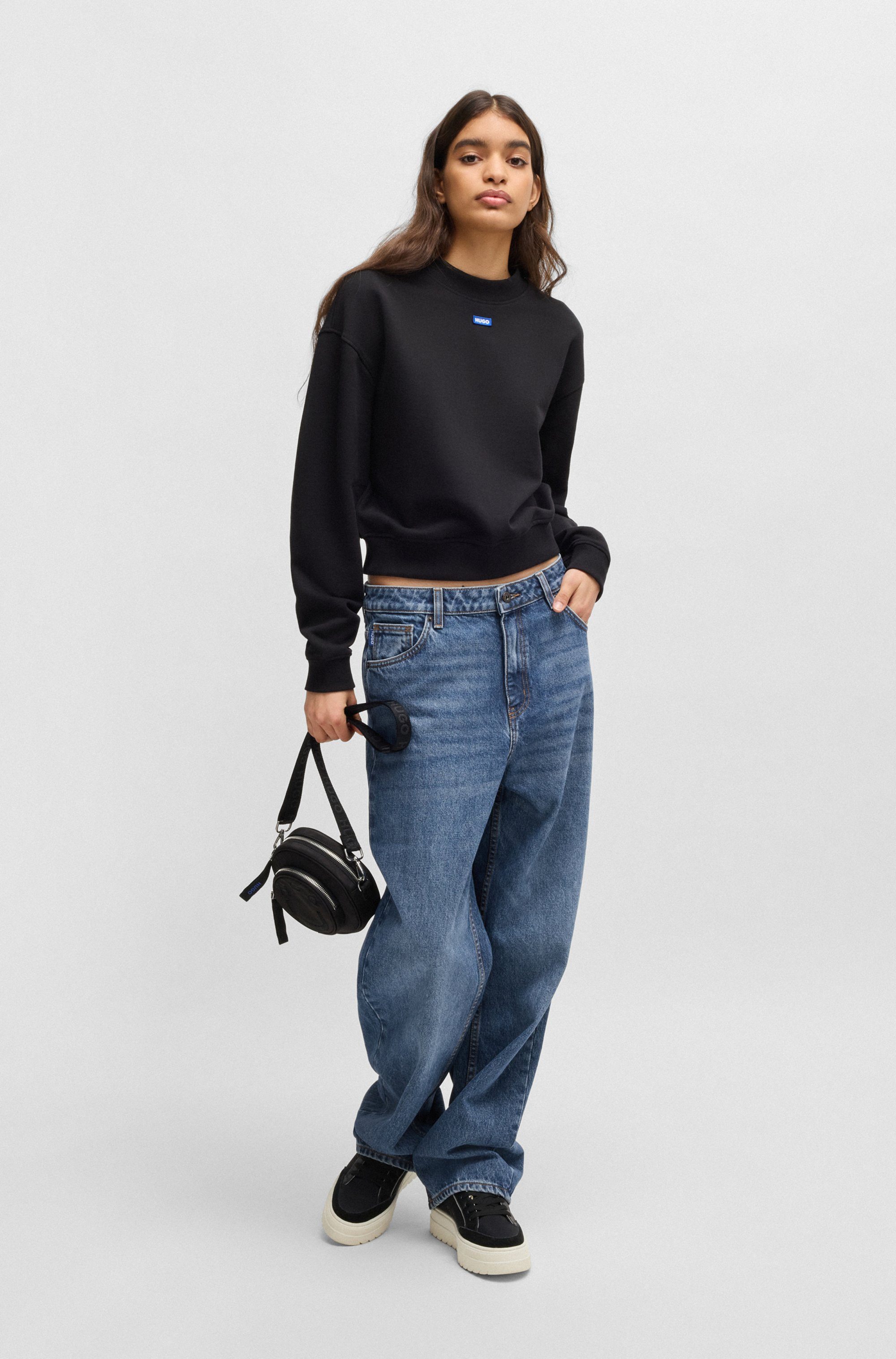 HUGO 5-Pocket-Jeans Leni Relaxed Fit mit niedriger Leibhöhe