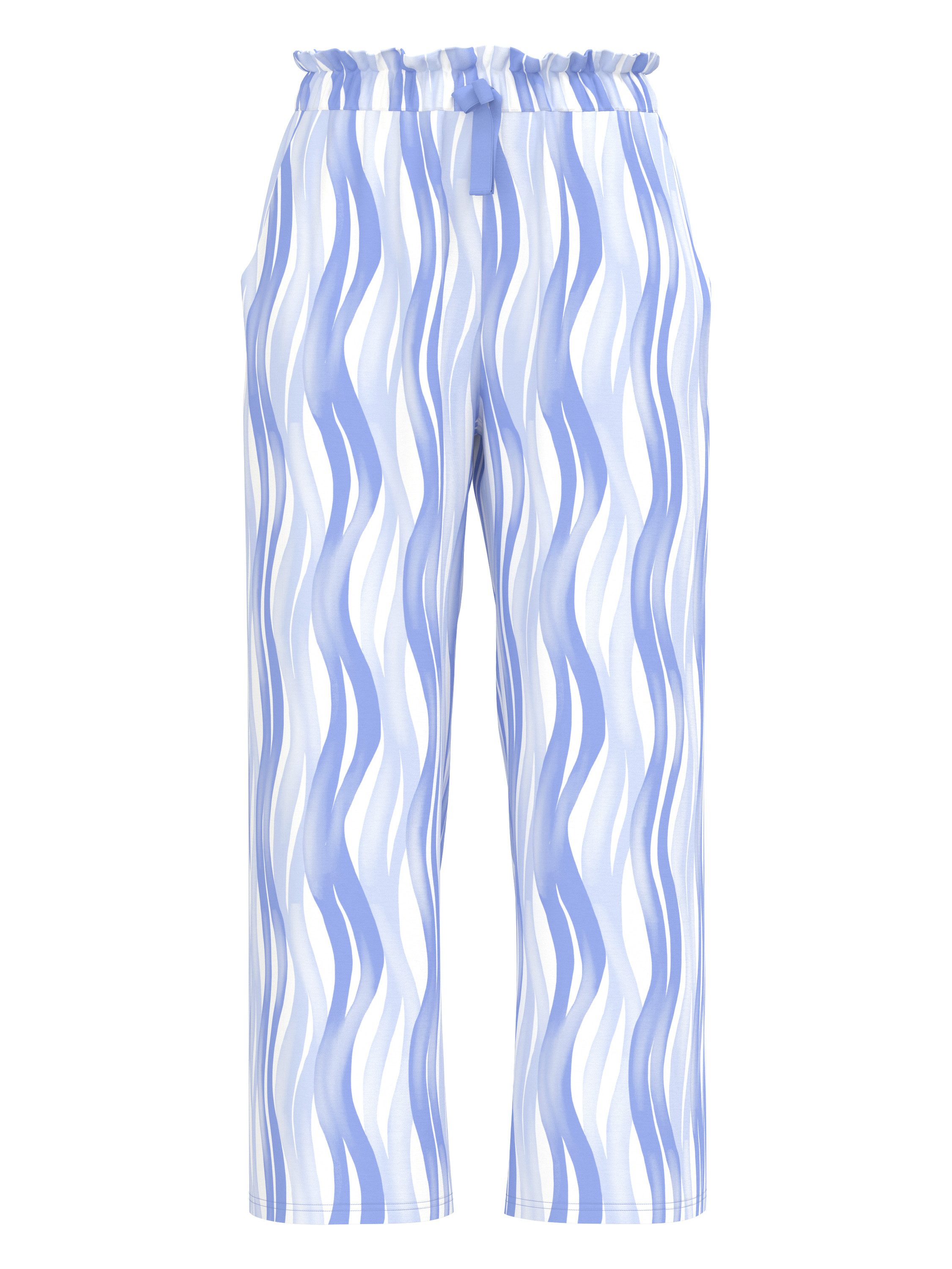 CALIDA Pyjamahose Favourites Ocean Damen (1-tlg) weiche Modalqualität, elastischer Bund, atmungsaktiv, Seitentaschen