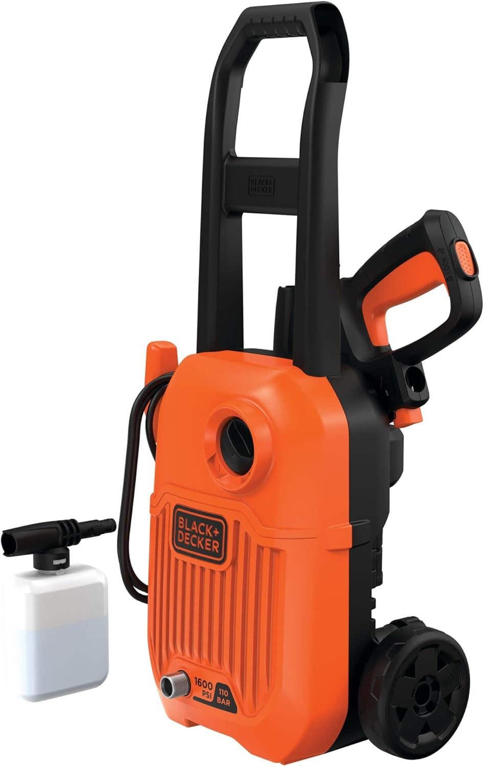 Black + Decker Hochdruckreiniger BEPW1300L-QS Hochdruckreiniger orange schwarz, (1 tlg)