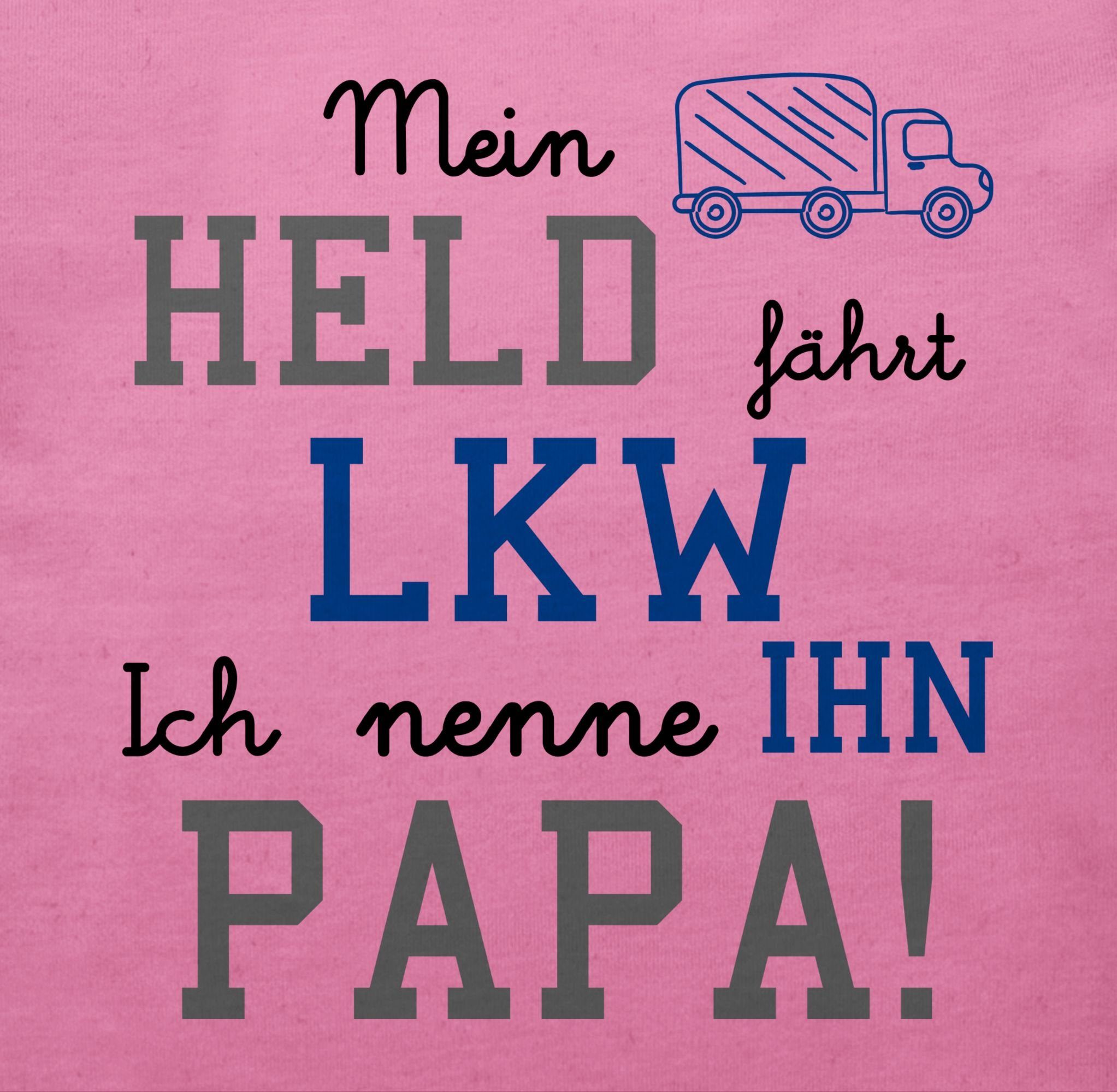 2 fährt Pink LKW Sprüche T-Shirt Mein Shirtracer Baby Held