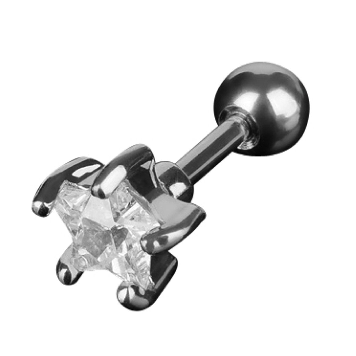 Piercing-Set Piercing Cartilage Barbell Stecker Kristall Stern