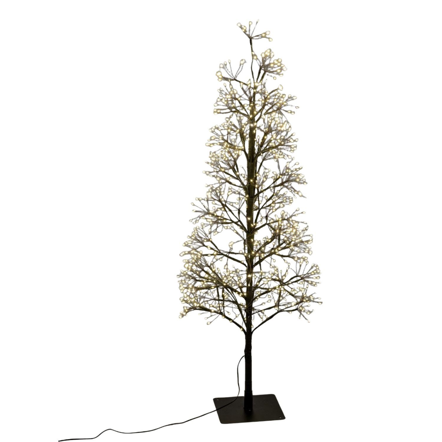 formano LED Dekoobjekt Funkeleffekt, LED, Mit Timerfunktion, Schwarz, Tanne, H: 100cm