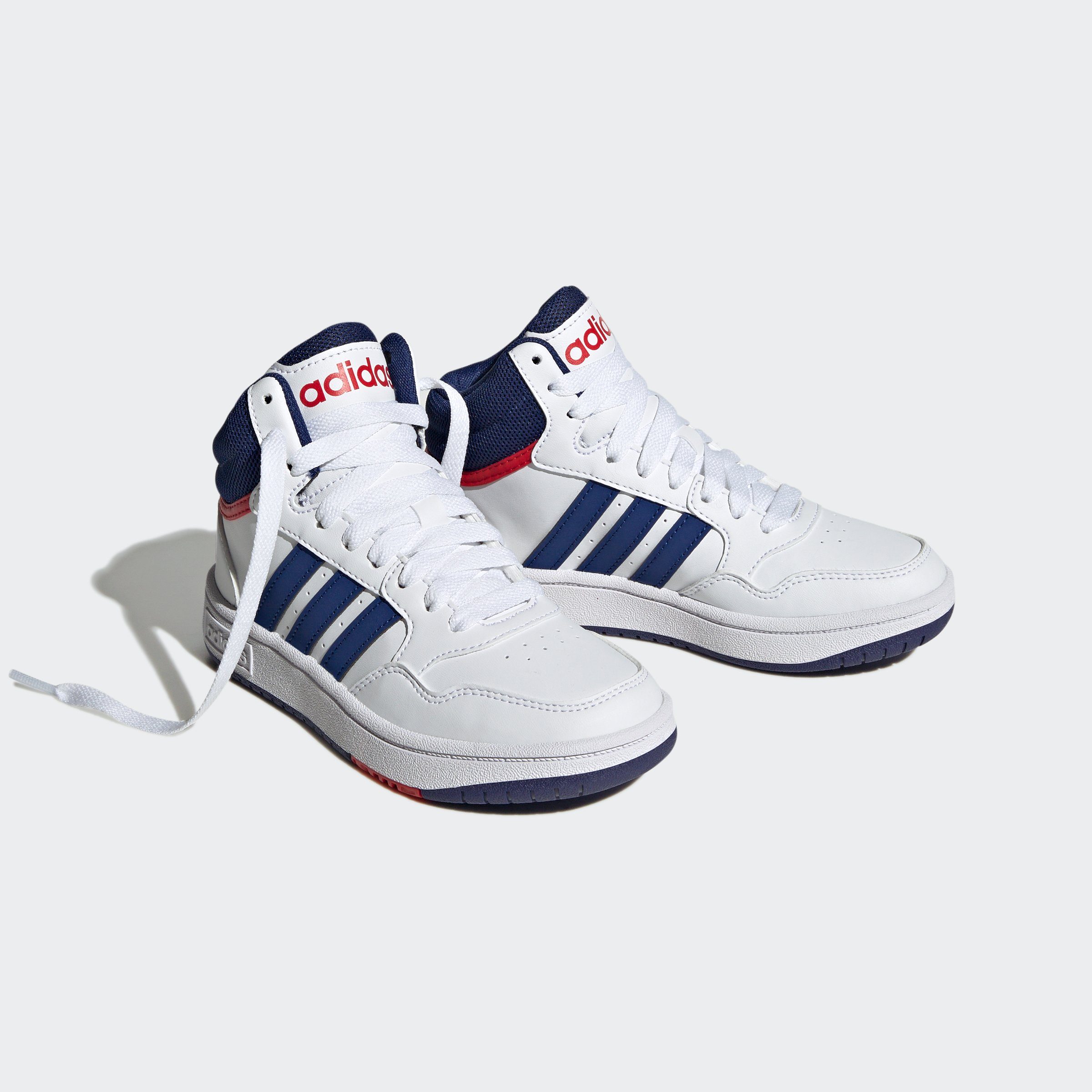 adidas Sportswear Sneaker HOOPS MID weiß-blau