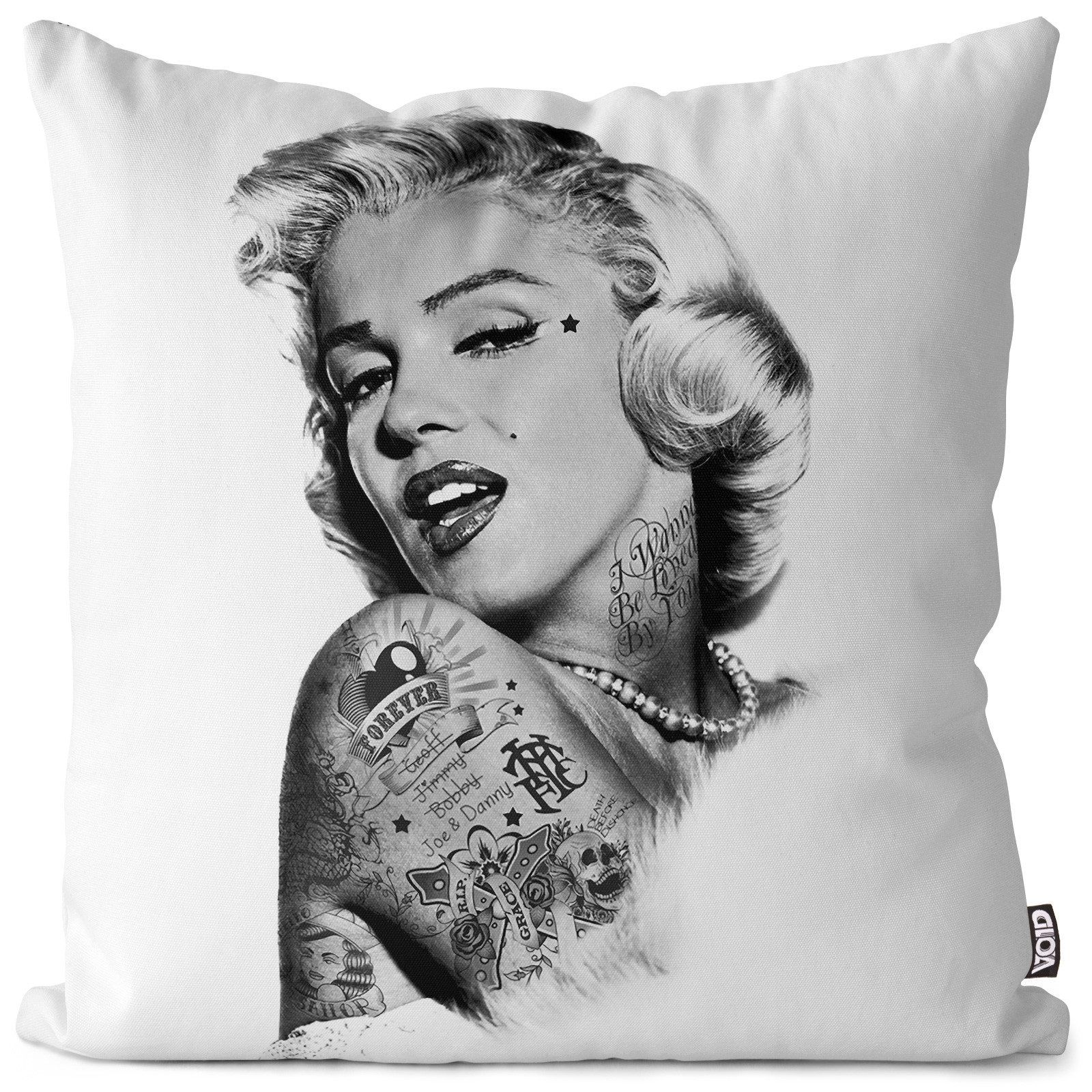 VOID Kissenbezug, Marilyn Tattoo Outdoor Indoor inked marylin tatoo tätowiert monroe