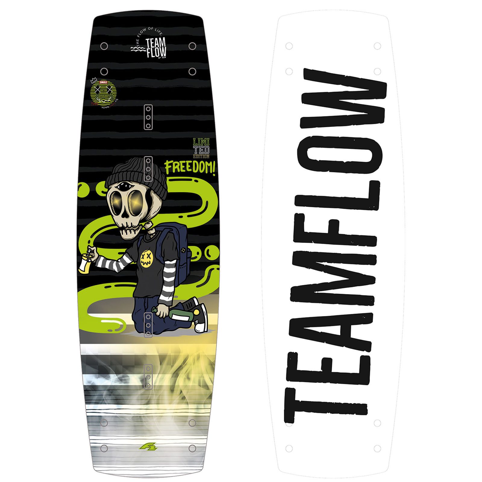 F2 Wakeboard F2 Wakeboard Freedom Team Flow 136 cm Schwarz 2025, Wakeboard