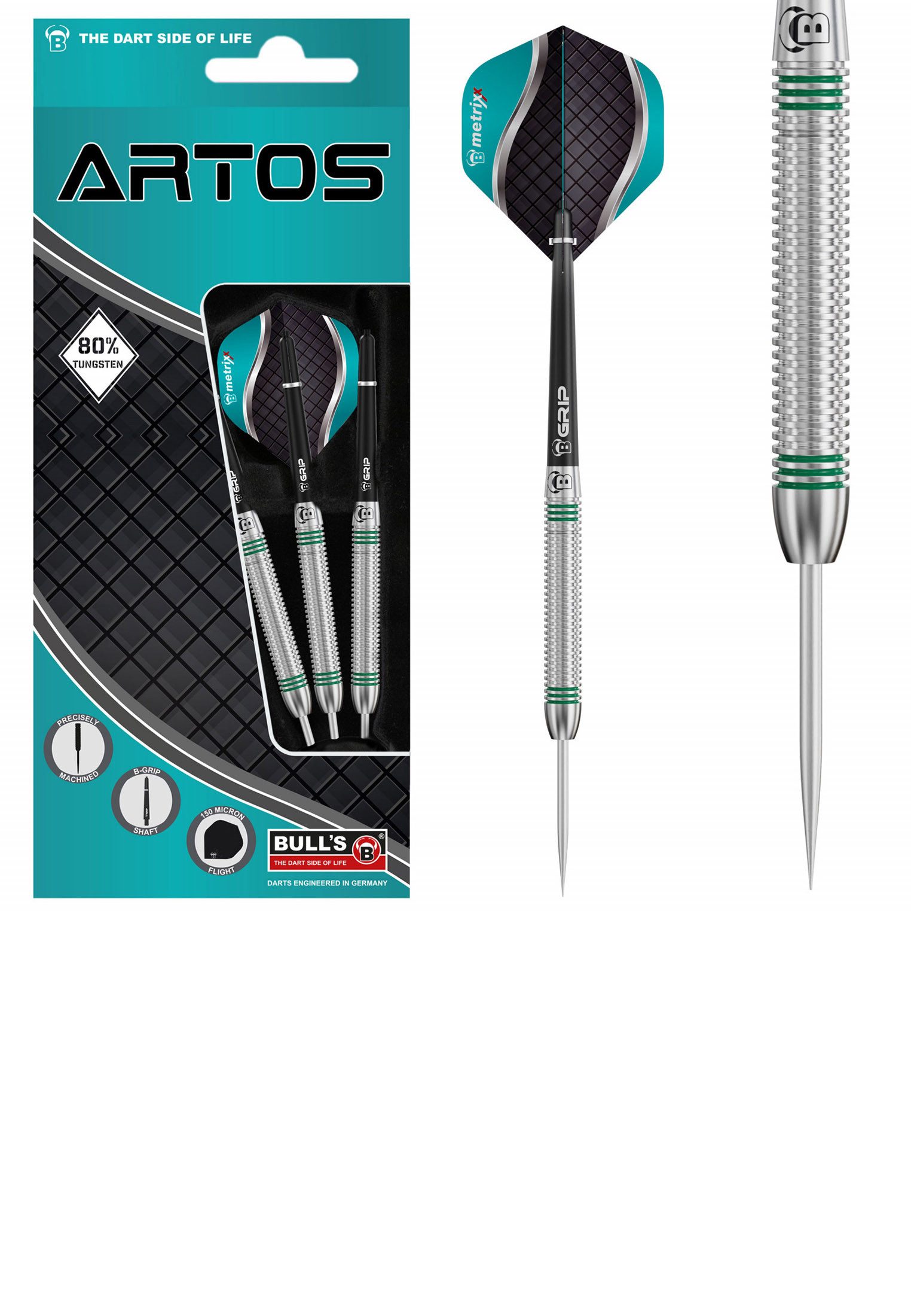 Dartpfeil Artos AR1 Dartpfeile 80% Tungsten Darts-Set Anfänger