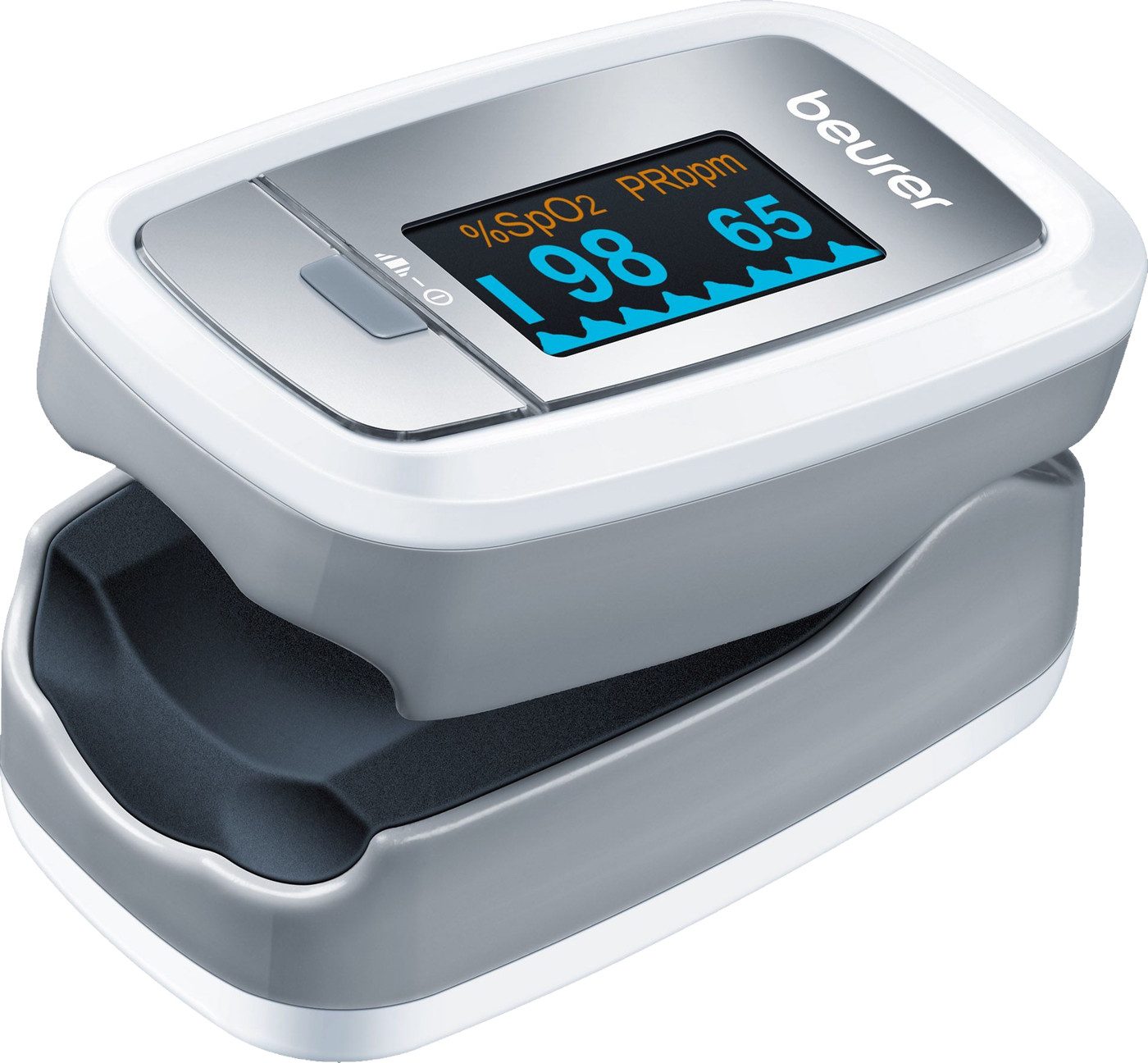 Pulsoximeter PO30 Sauerstoffsättigung Puls LCD Halteband Tasche