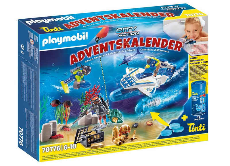 Playmobil® Adventskalender 70776 Adventskalender City Action Badespaß Polizeitaucheinsatz (1-tlg)