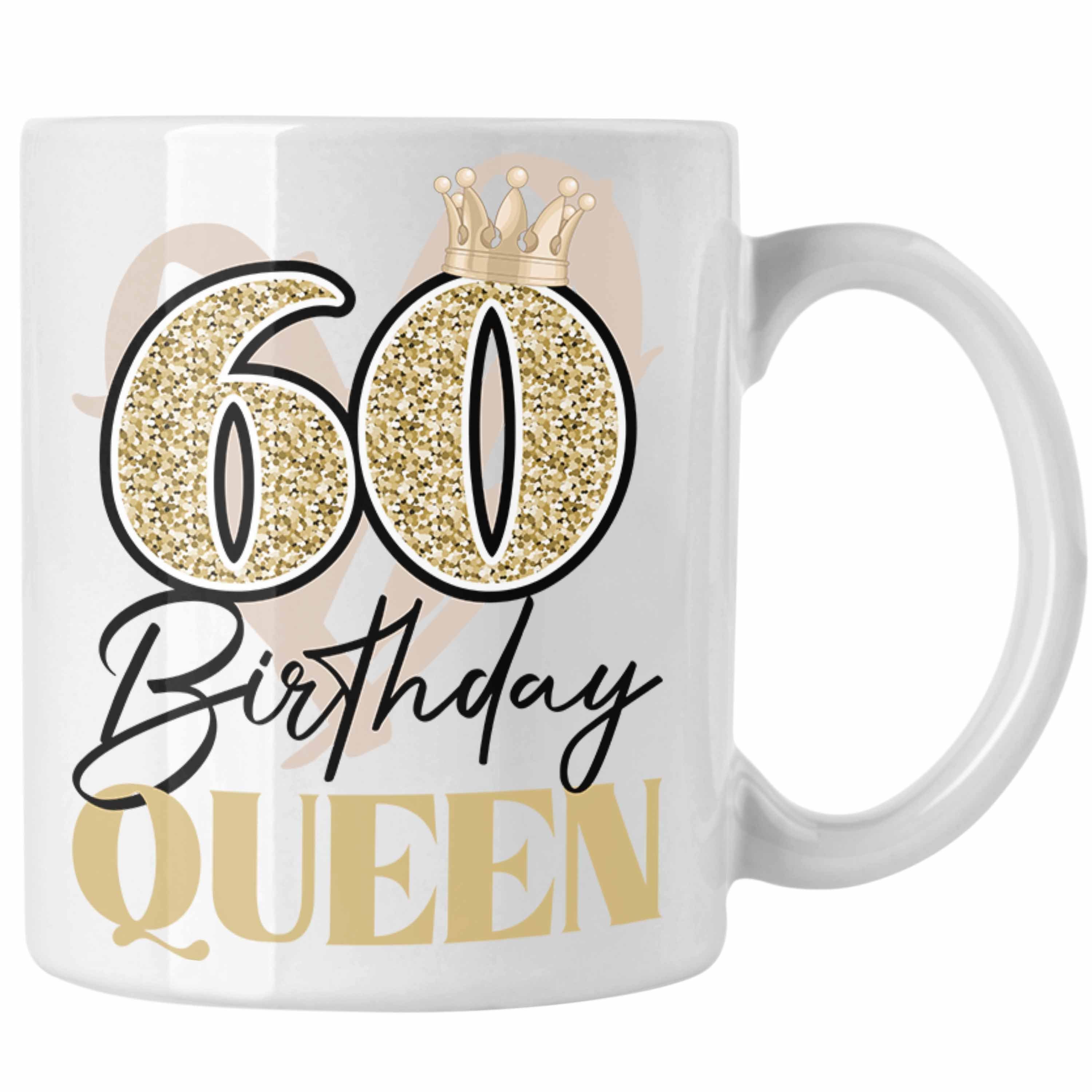 Trendation Tasse Trendation - 60. Geburtstag Tasse Frau Geschenk 60er Geschenkidee 60 Mutter Frauen Lustig Geschenke Deko Lustig Weiss