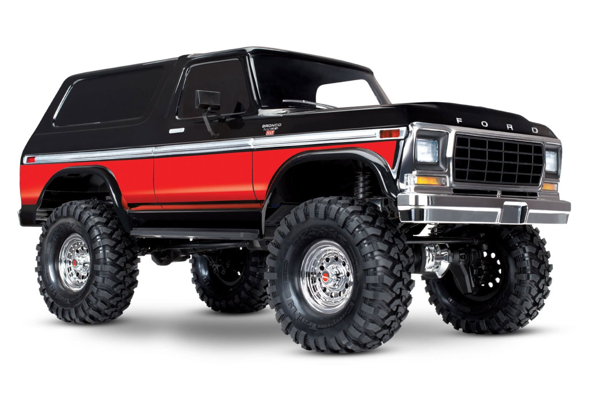 Traxxas RC-Monstertruck Traxxas TRX-4 79 Ford Bronco schwarz/rot 1:10 Crawler RTR