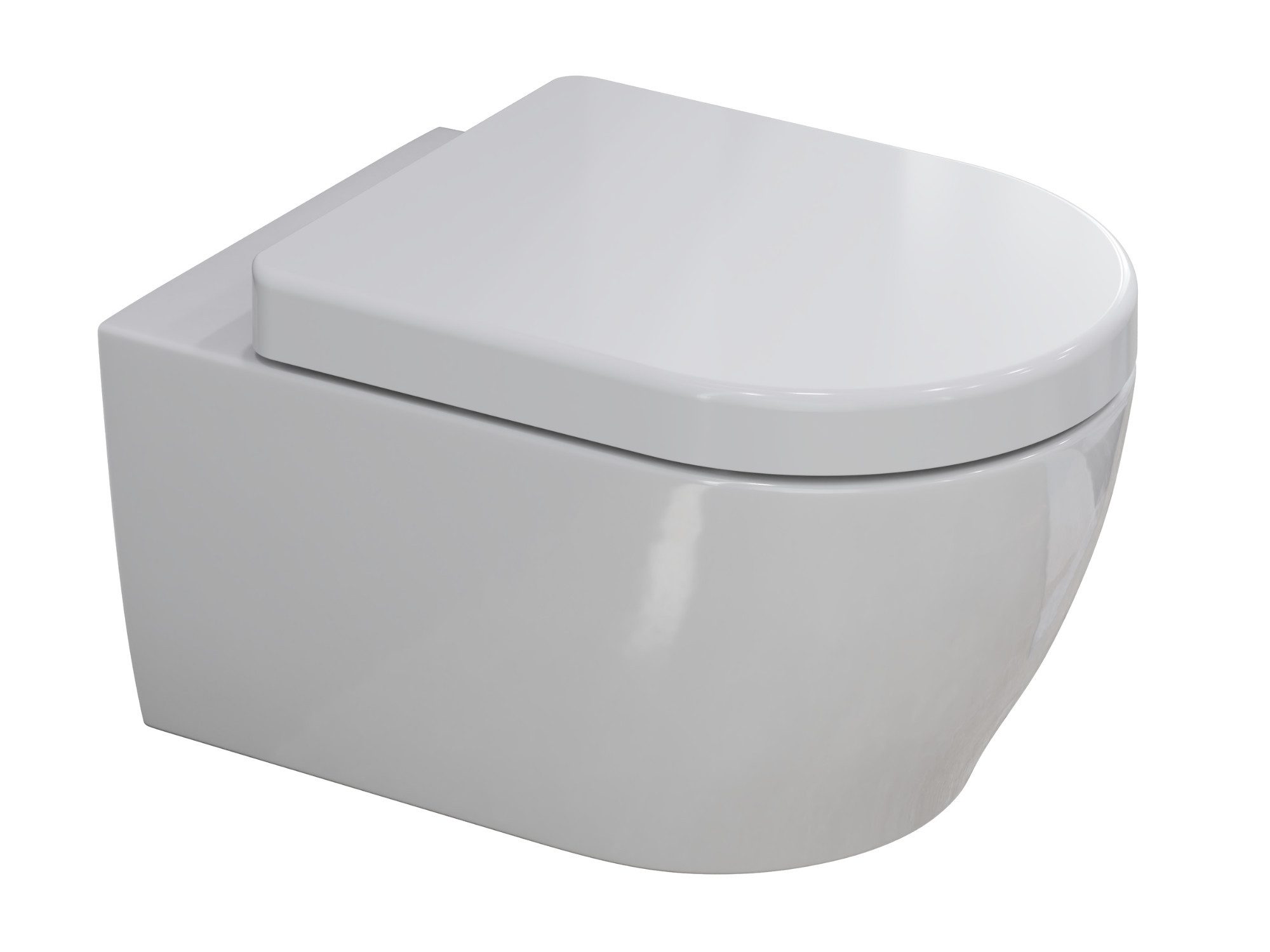 Aqua Bagno Tiefspül-WC Spülrandlose Toilette Wand-WC günstig online kaufen