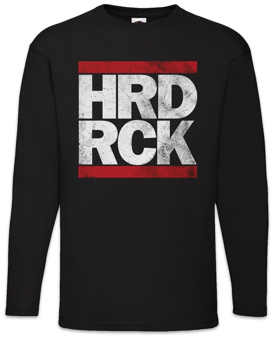 Urban Backwoods Langarmshirt HRD RCK Langarm T-Shirt Hard Rock Metal Heavy And & Roll Festival Rap (1-tlg) Hip Hop Run Black