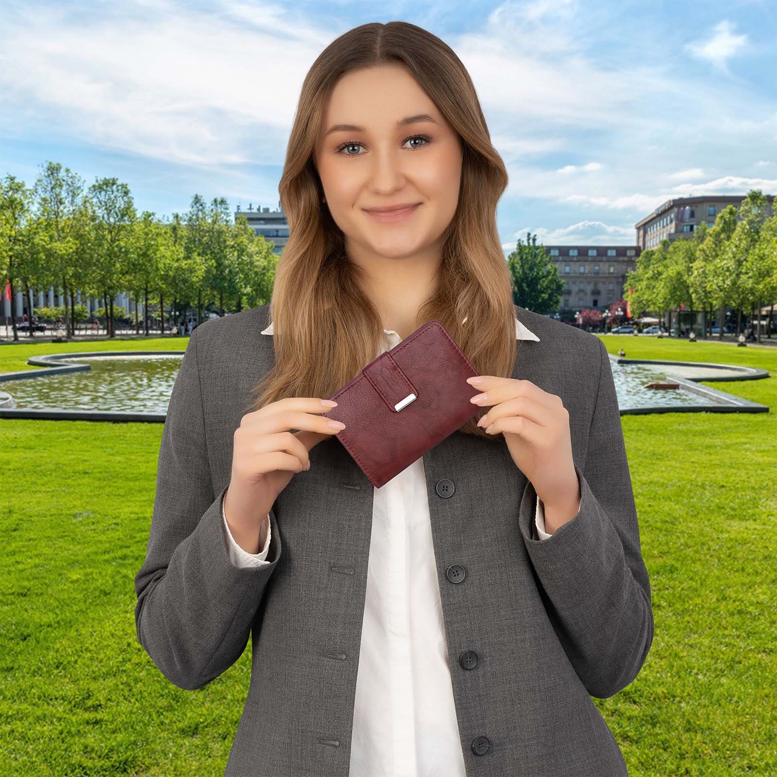 Money Maker Geldbörse RFID Damen Geldbörse Portemonnaie Geldbeutel Damenbör günstig online kaufen