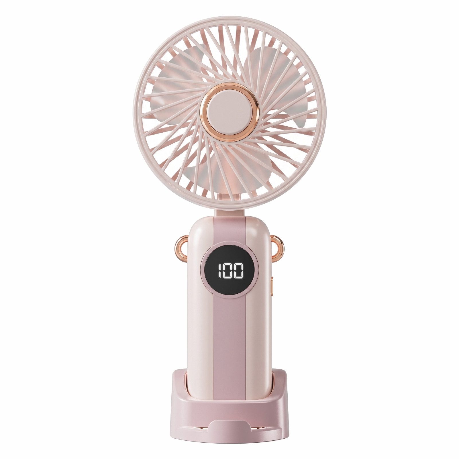 Solarandmore Handventilator Handventilator,Tragbarer Ventilator,Mini Ventilator,Tischventilator, USB wiederaufladbar,Faltbar,Reisen,Sommer,Geschwindigkeitsstufen,leise