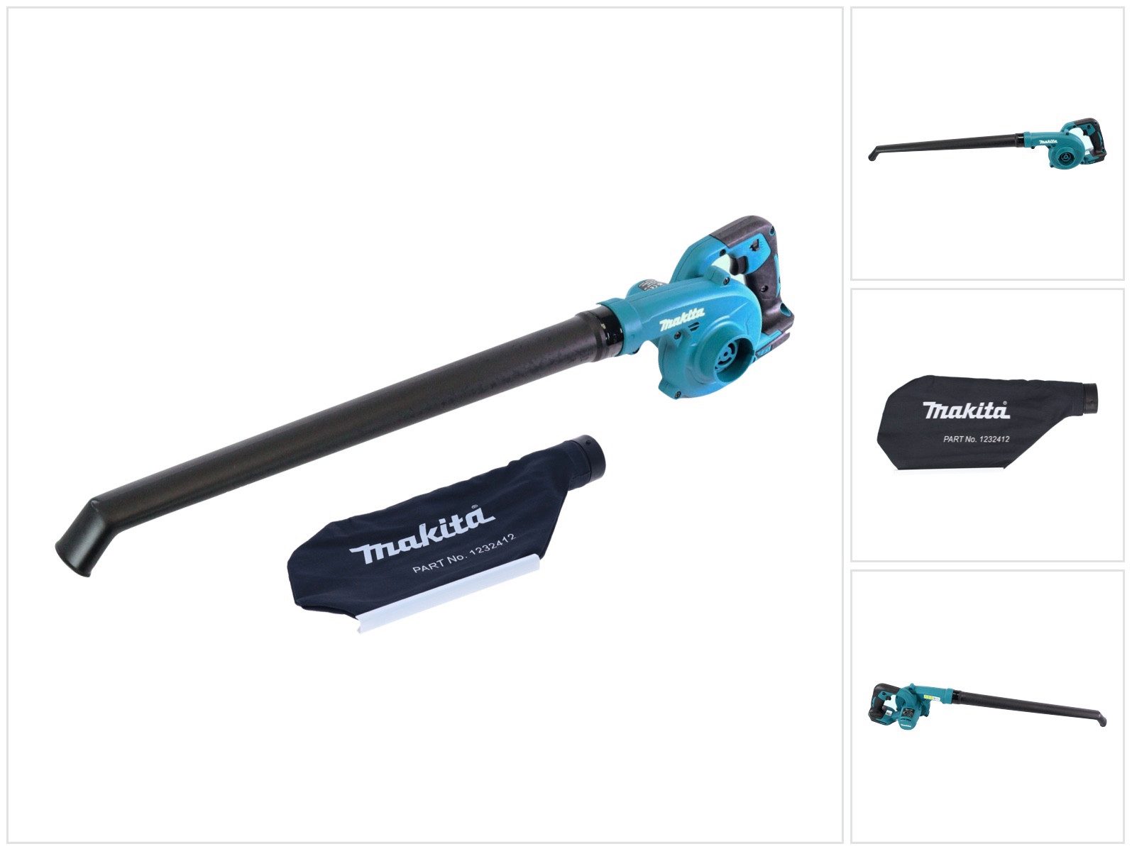 Makita Akku-Laubbläser DUB 186 Z Akku Gebläse Laubbläser 18 V + Fangsack - ohne Akku, ohne L