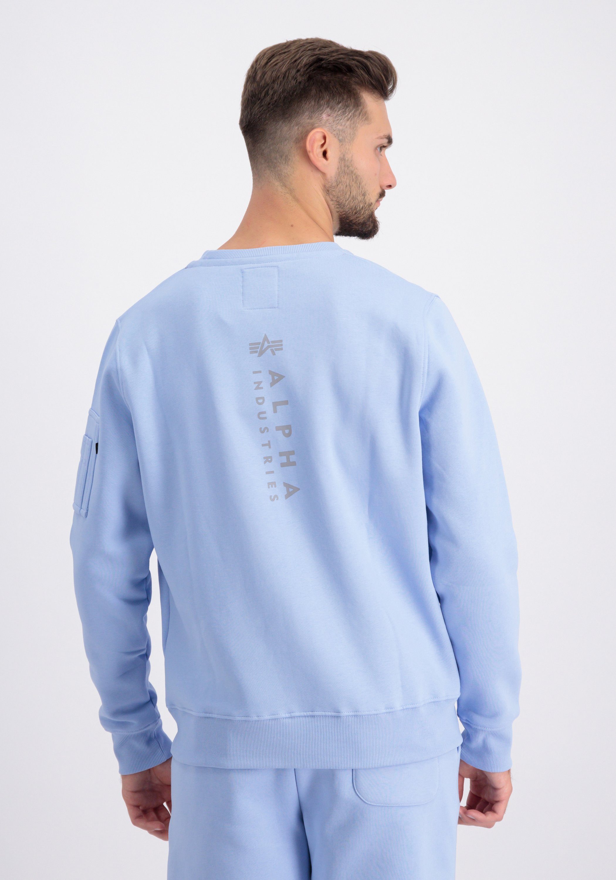 Unisex Sweater Industries blue - EMB Industries Sweatshirts light Sweater Alpha Alpha Men