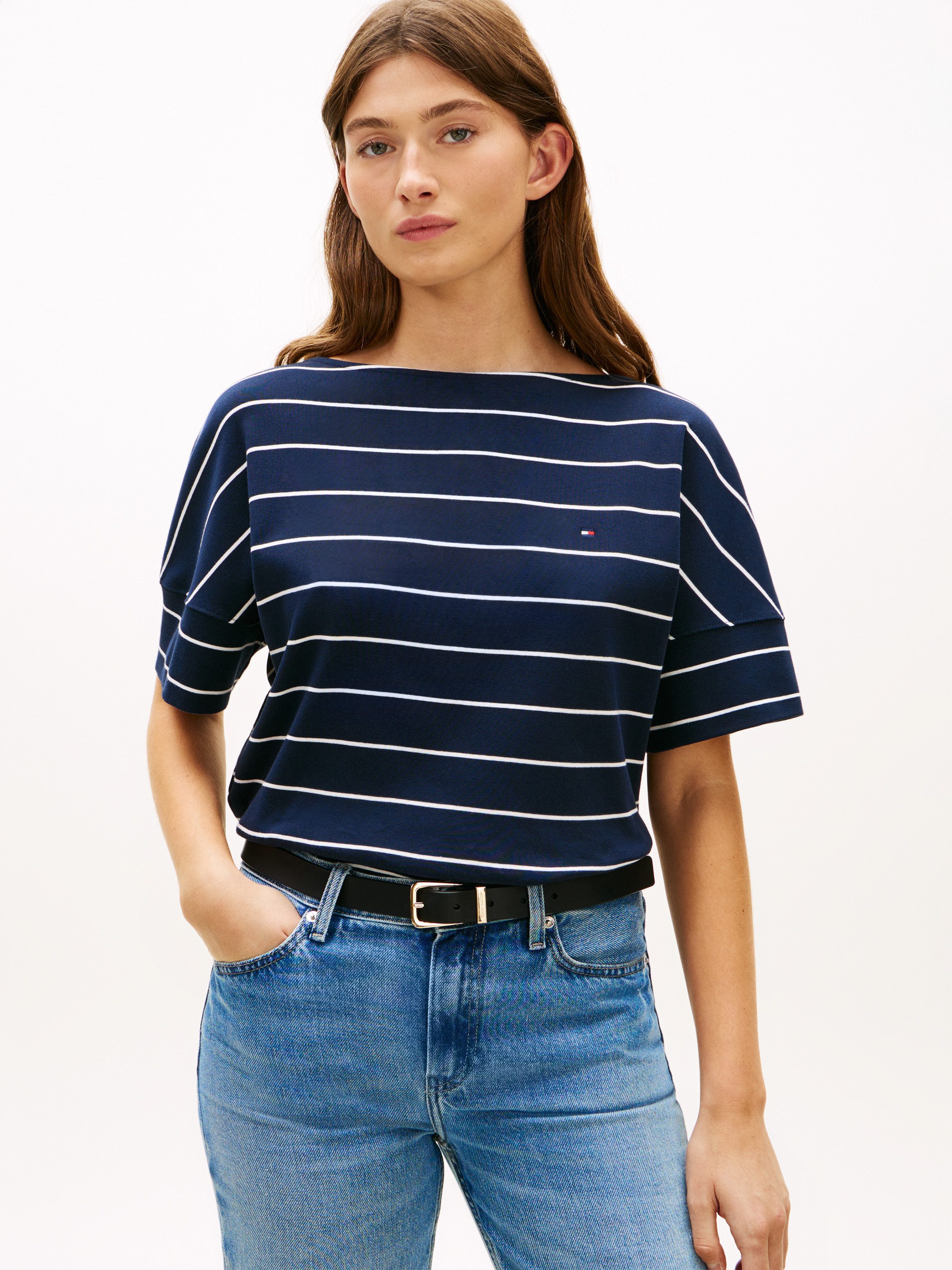 Tommy Hilfiger Kurzarmshirt MDRN CODY SS SLV C-NK TEE mit dezenter Logo-Sti günstig online kaufen