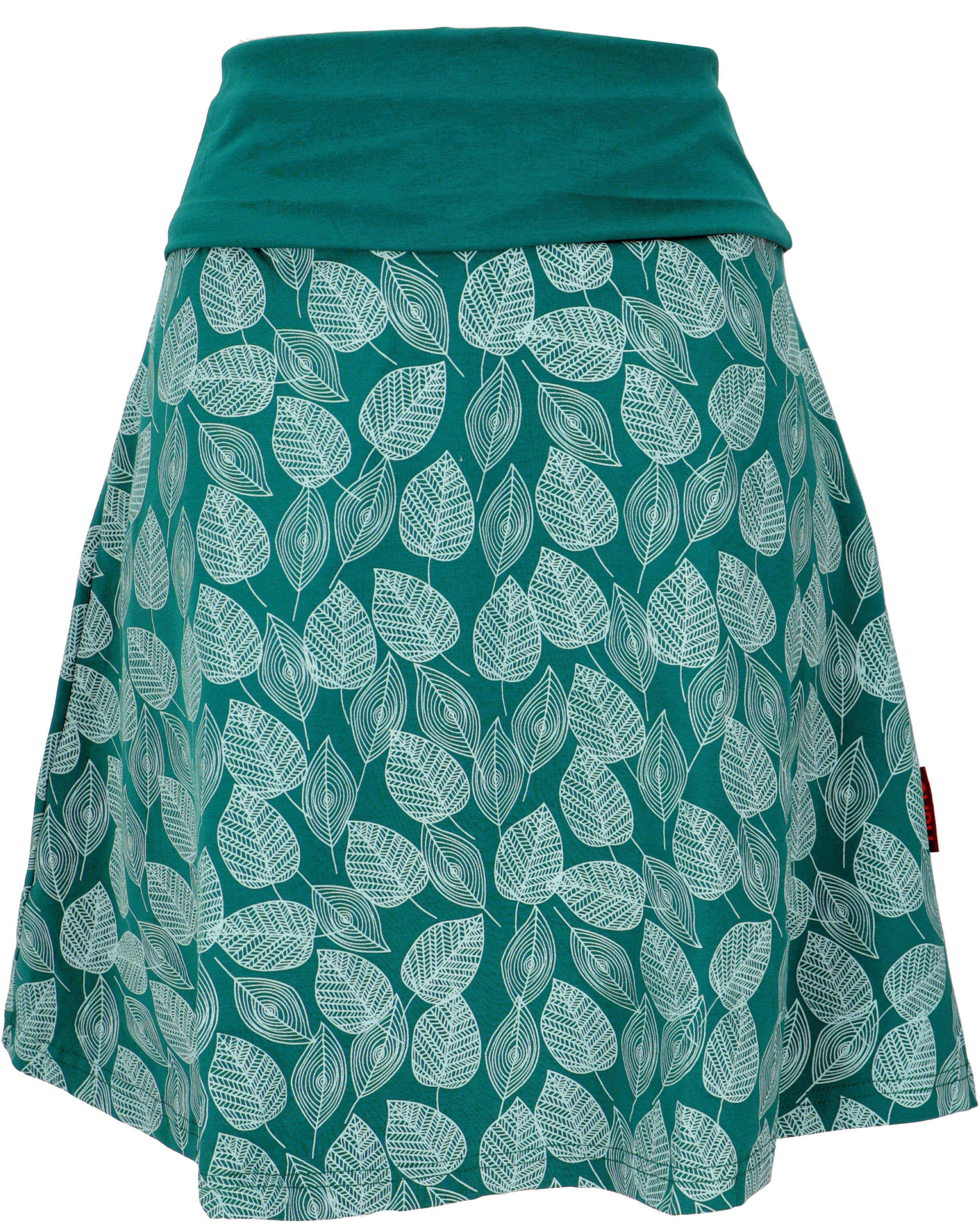 Minirock Minirock aus Bio-Baumwolle, Boho Tellerrock..