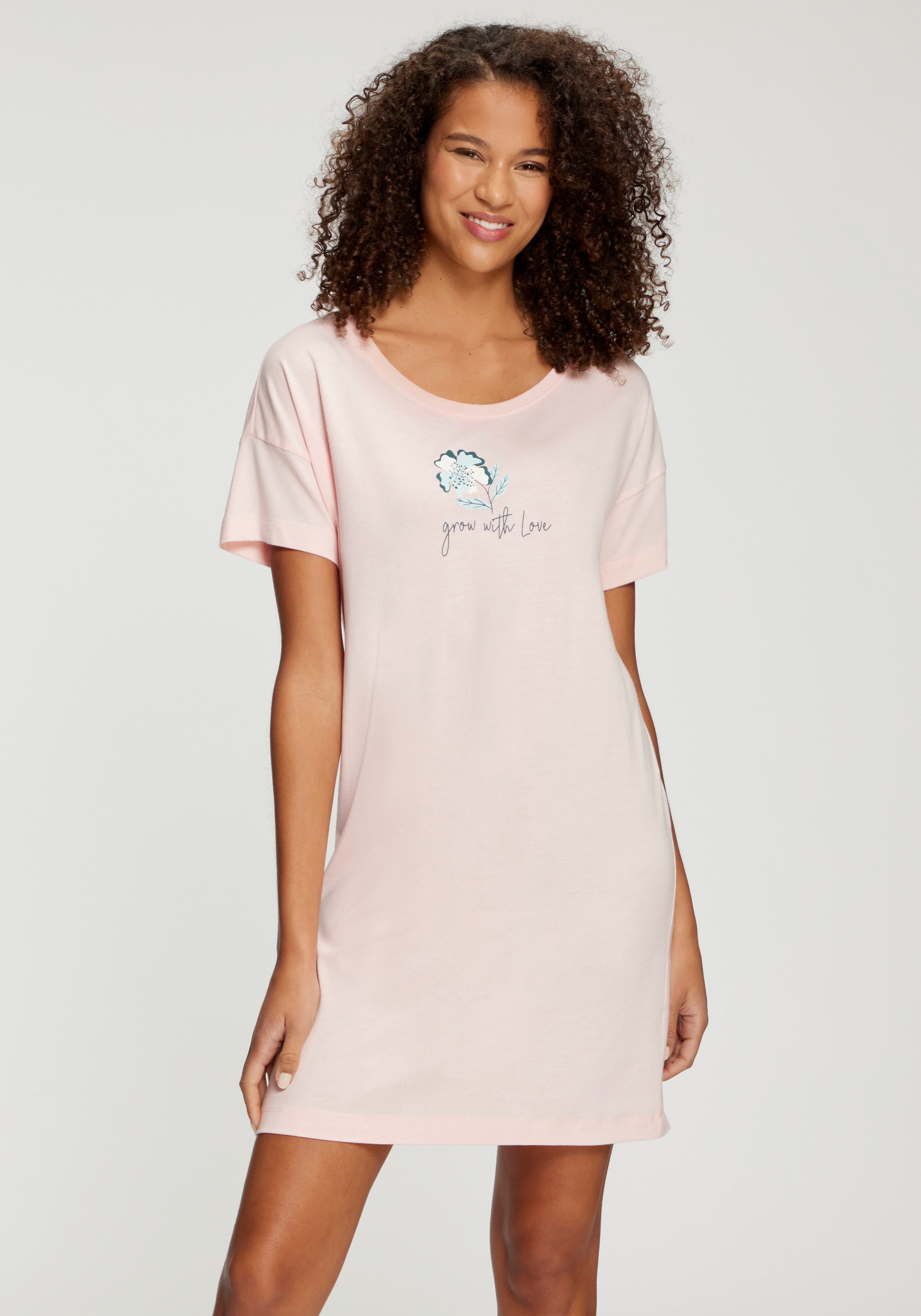 s.Oliver Sleepshirt schöner Frontdruck