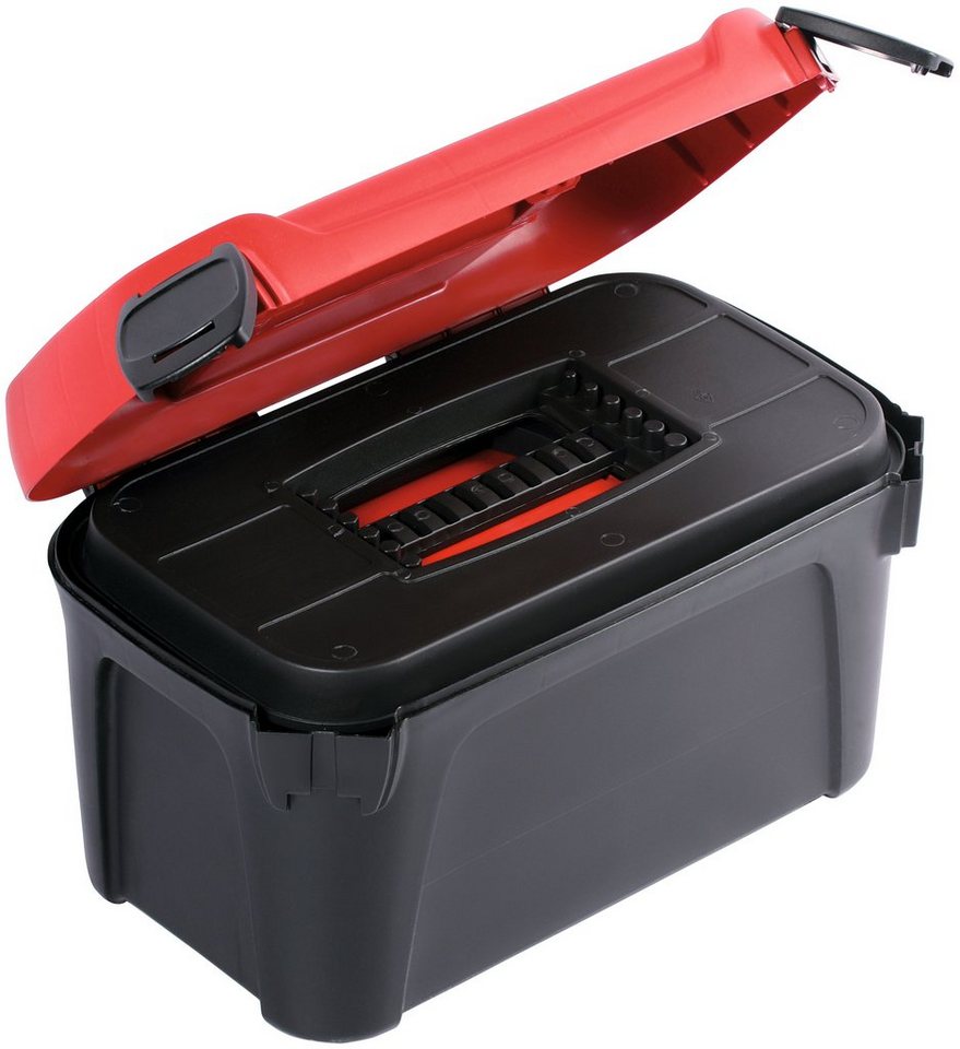 Prosperplast Werkzeugbox SMART (2 in 1 Set), 38 x 23,4 x 22,5 cm,  Praktische Werkzeugkiste