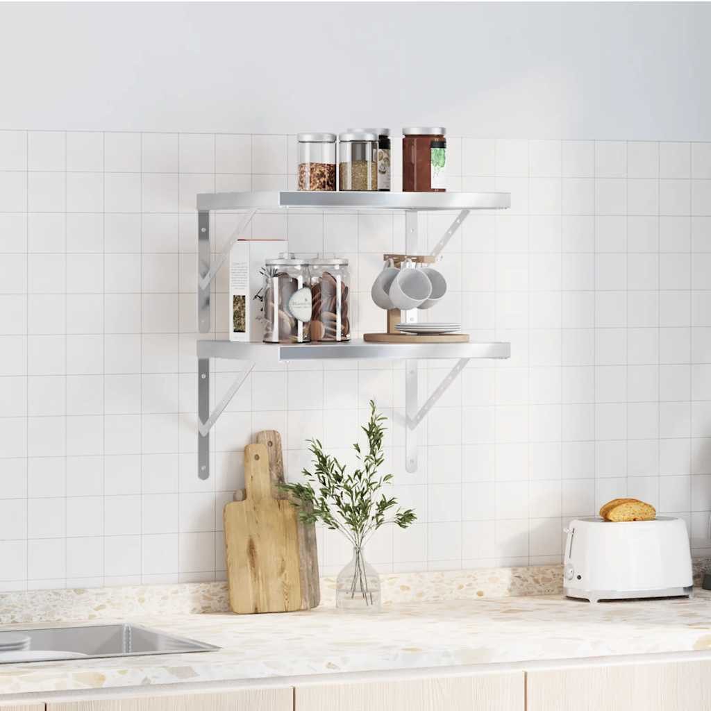 vidaXL Regal Wandregale 2 Stk. 50x40x3 günstig online kaufen