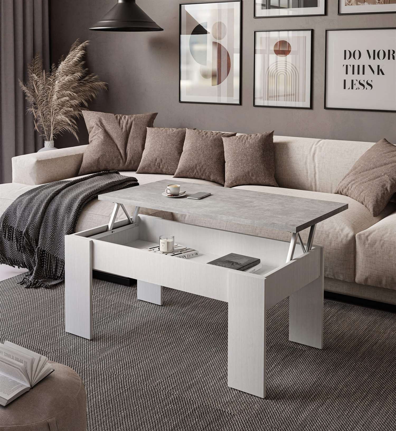 Lookway Couchtisch Ausziehbarer Couchtisch APERTO (1 Tisch)