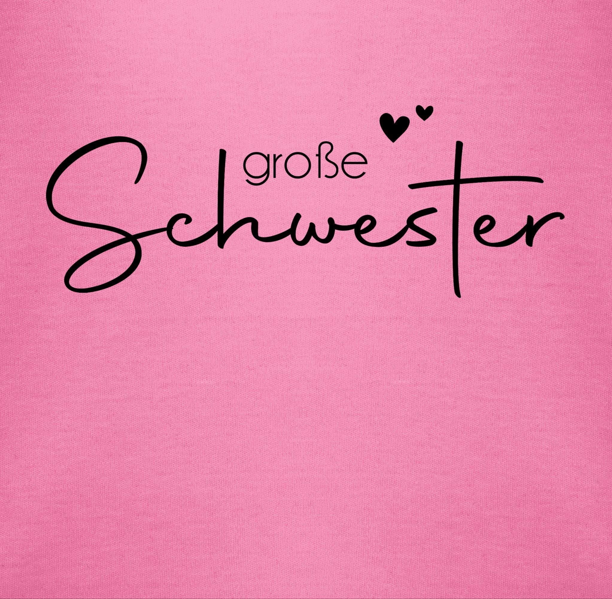 Shirtbody Schwester Shirtracer Pink Große Große 3 Big Schwester - Sister