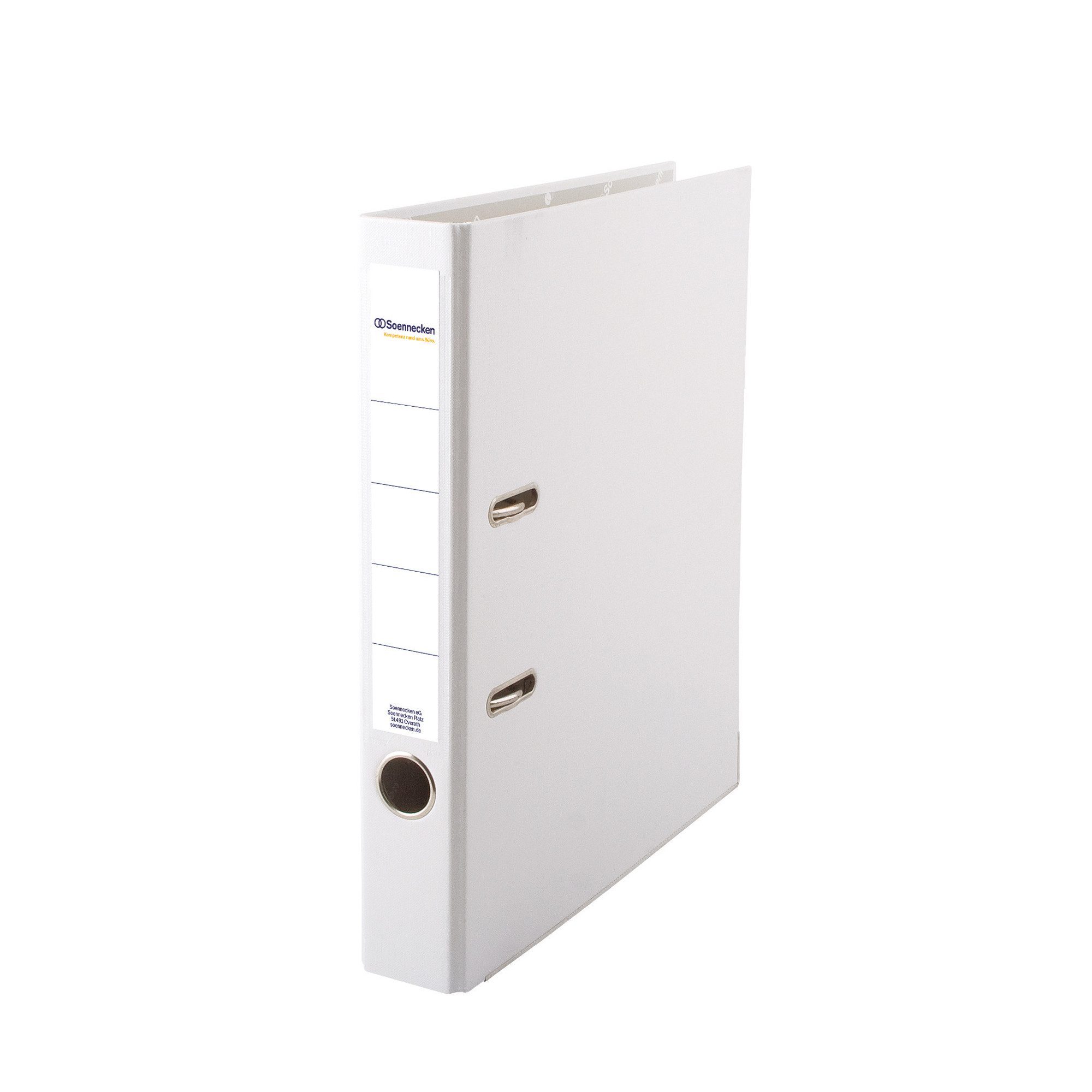 Soennecken Aktenordner Ordner 3340 DIN A4 50mm PP weiß (25 Stück)