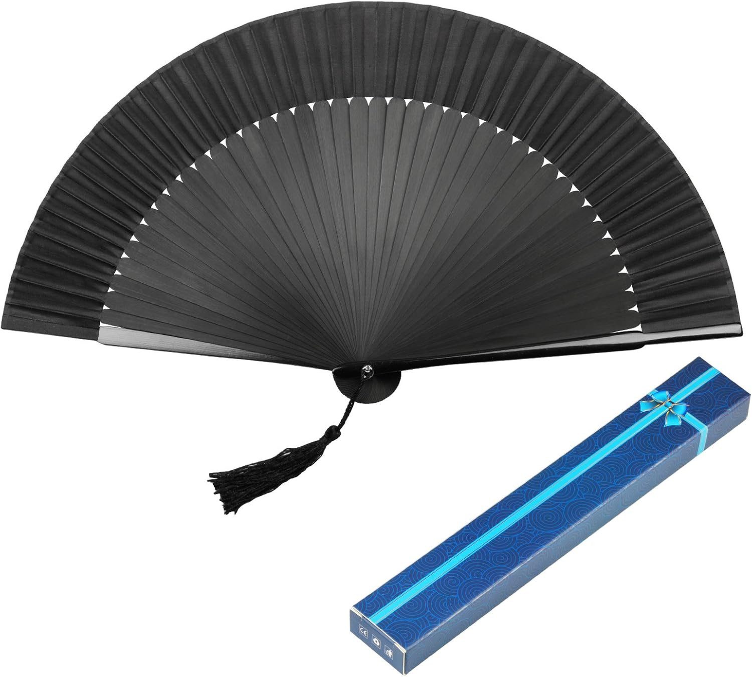 FELIXLEO Handfächer Kakoo Japanese Hand Fan with Gift Box - Butterfly and Japanese Cherry, (1-tlg)