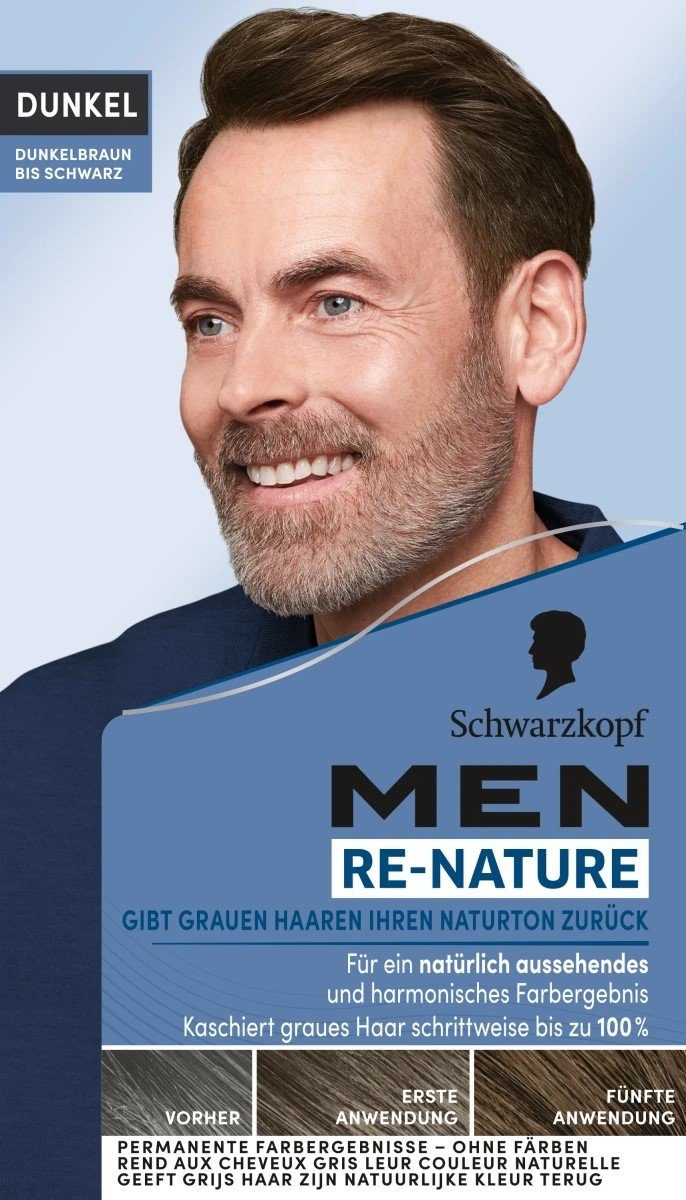 Schwarzkopf Haarfarbe 1 Stk, Schwarzkopf RE-NATURE - DUNKEL Männer 1-tlg