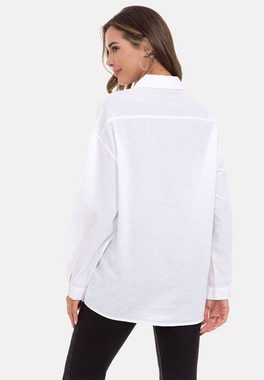 Cipo & Baxx Klassische Bluse mit aufgesetzten Brusttaschen