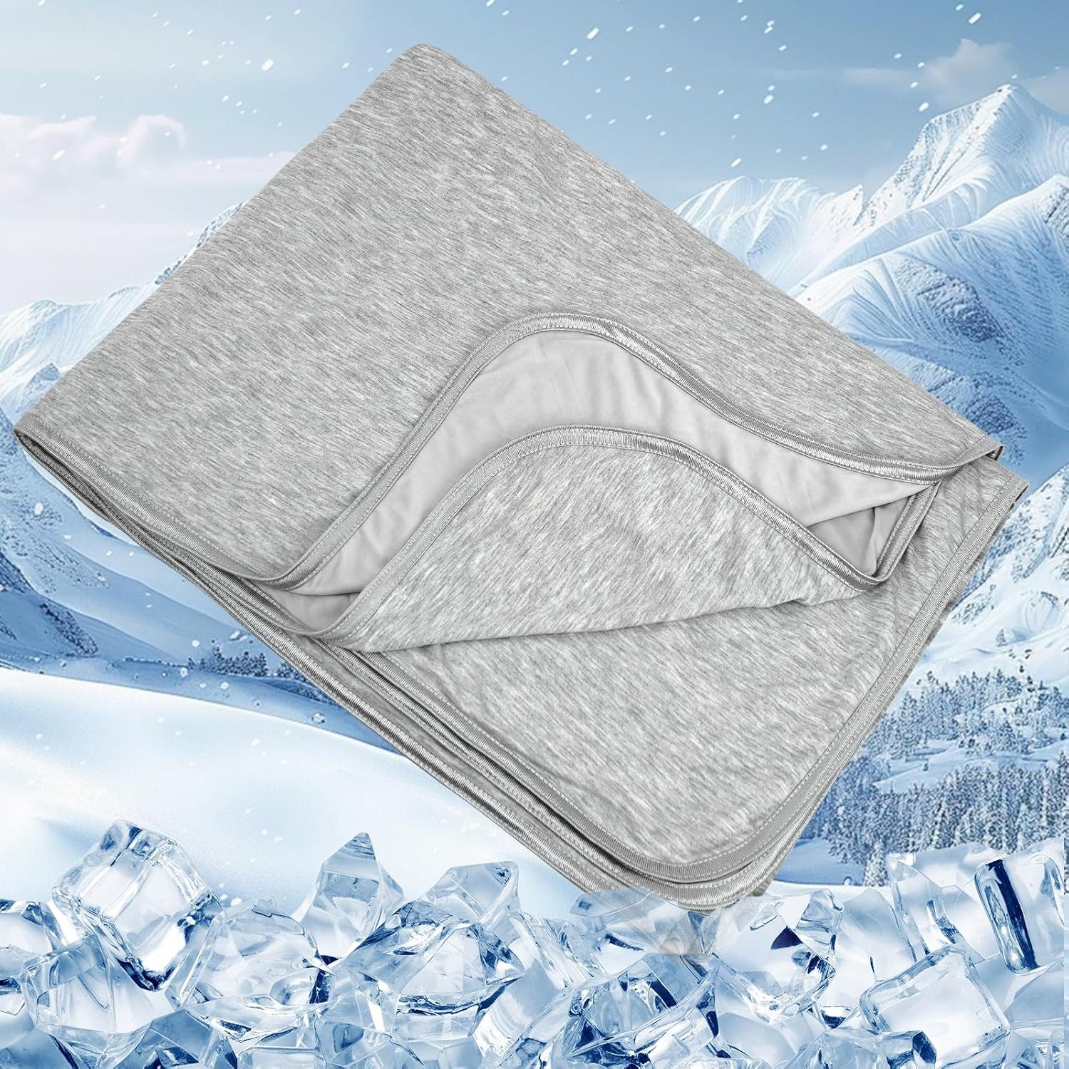 FELIXLEO Sommerbettdecke Kühldecke 150x200cm Sommerdecke Cooling Blanket Q Max 0 5