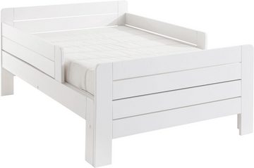 Lüttenhütt Funktionsbett "LOTTE " Bestseller! Kinderbett, Mitwachsend/ ausziehbar 140cm-200cm, zertifiziertes Massivholz