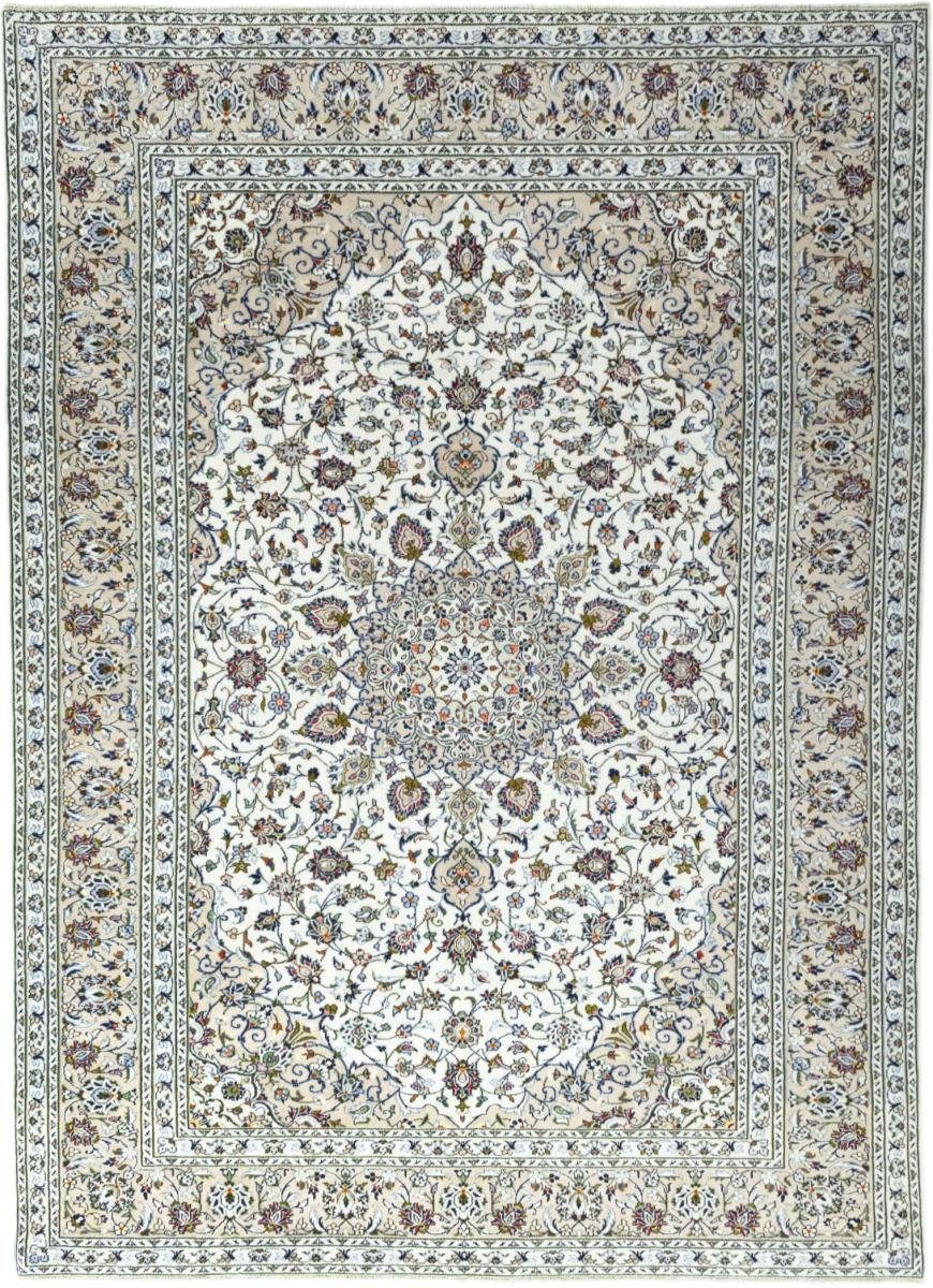 Orientteppich Keshan 245x343 Handgeknüpfter Orientteppich / Perserteppich, Nain Trading, rechteckig, Höhe: 12 mm