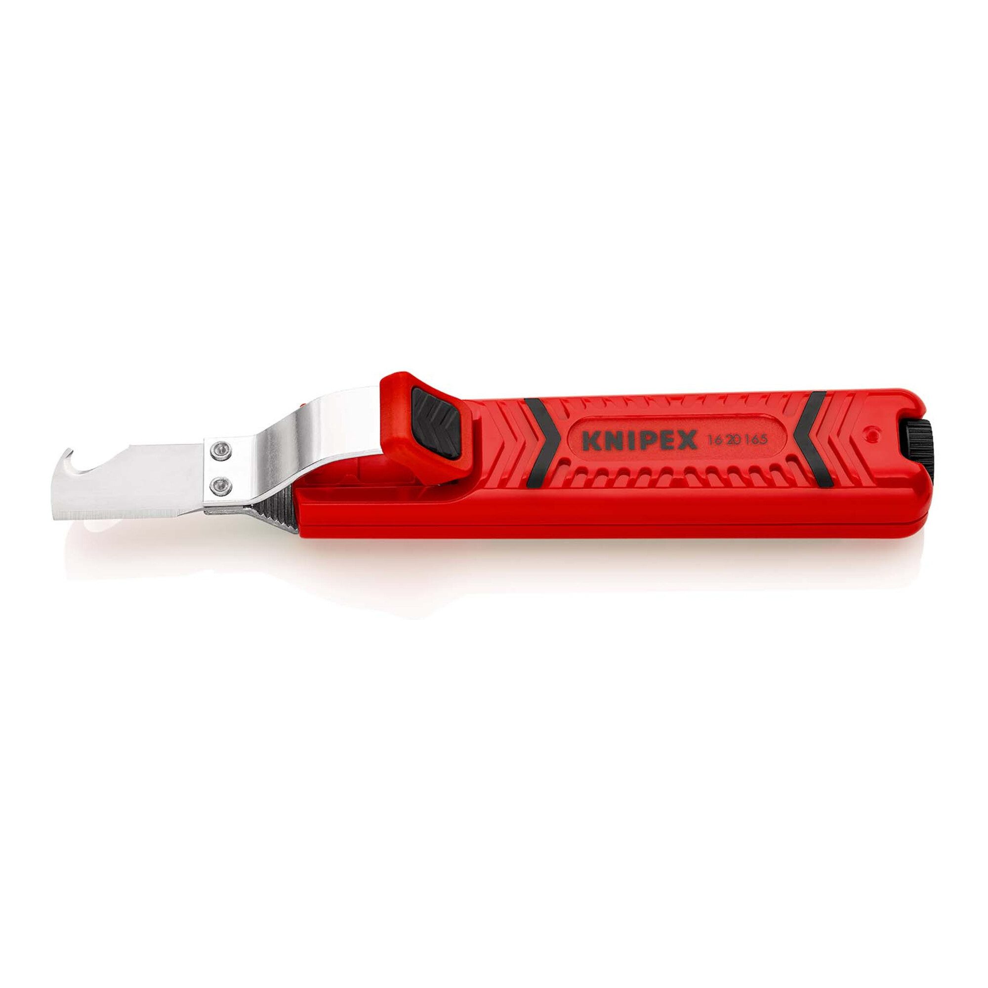 Knipex Abmantelungsmesser KNIPEX 16 20 165 SB Abmantelungswerkzeug mit Schleppklinge schlagfeste