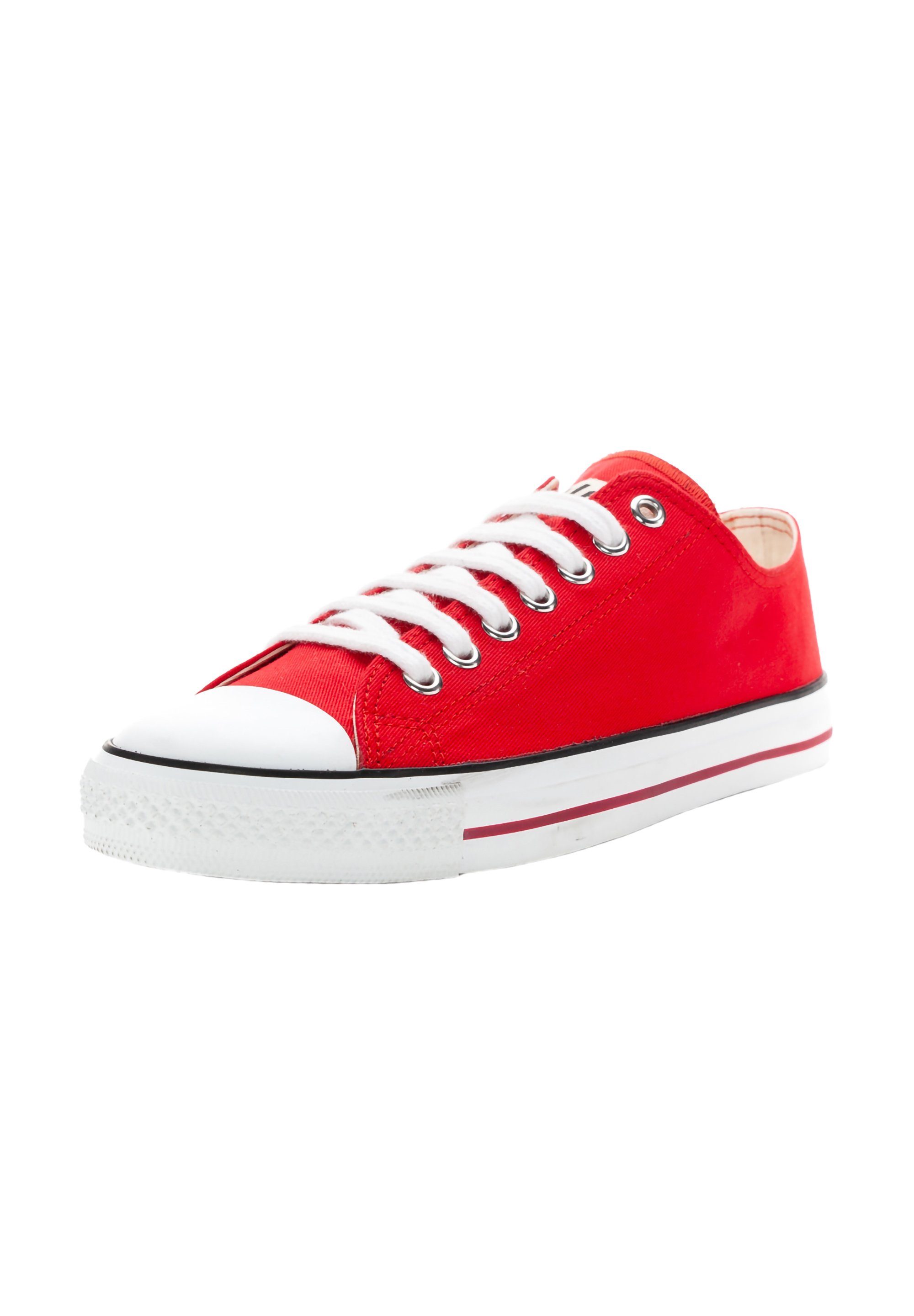 ETHLETIC Fair Trainer White Cap Lo Cut Sneaker Fair, Vegan, Nachhaltig cranberry red just white