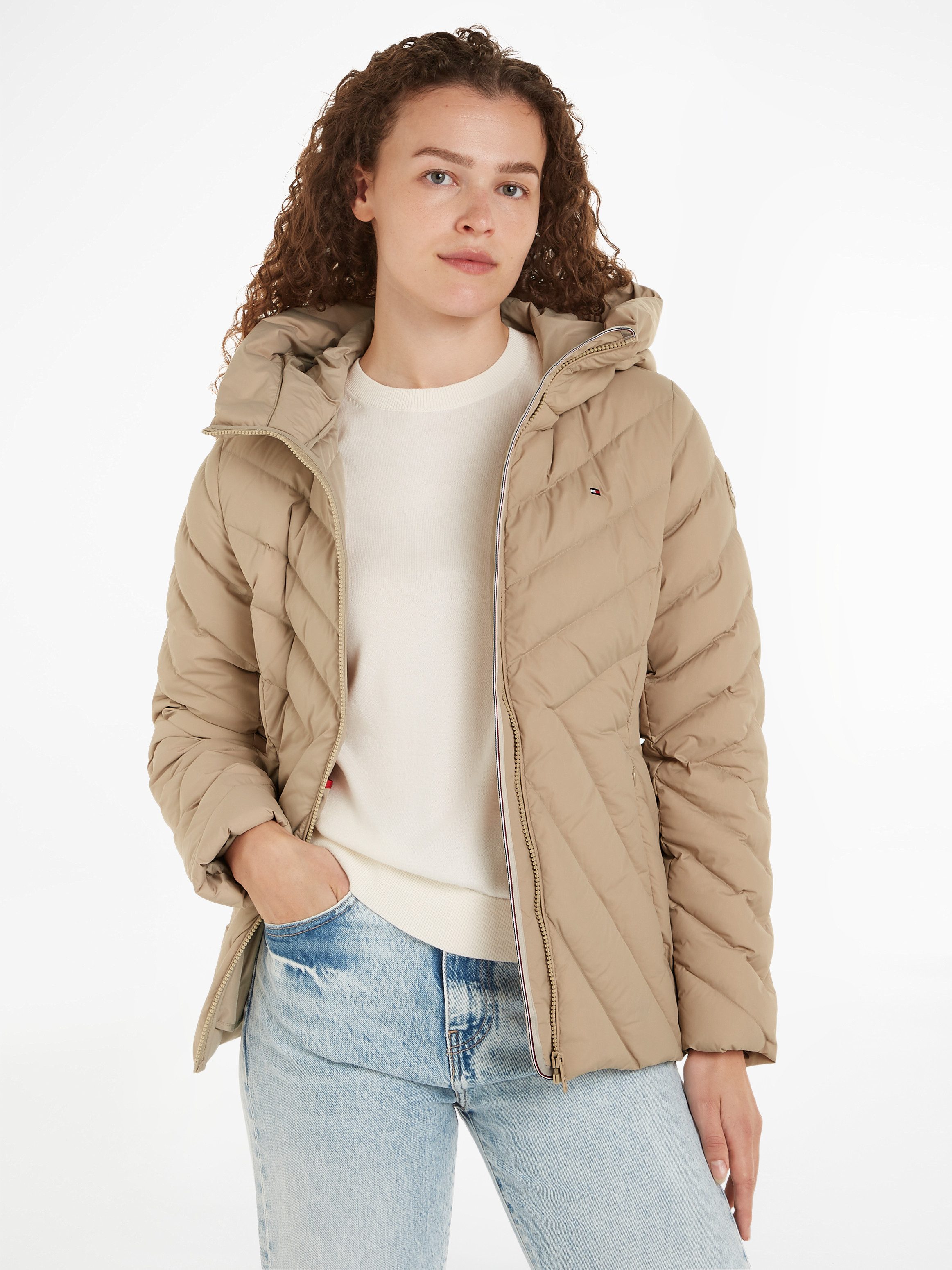 Tommy Hilfiger Steppjacke CHEVRON MW PADDED JACKET mit 