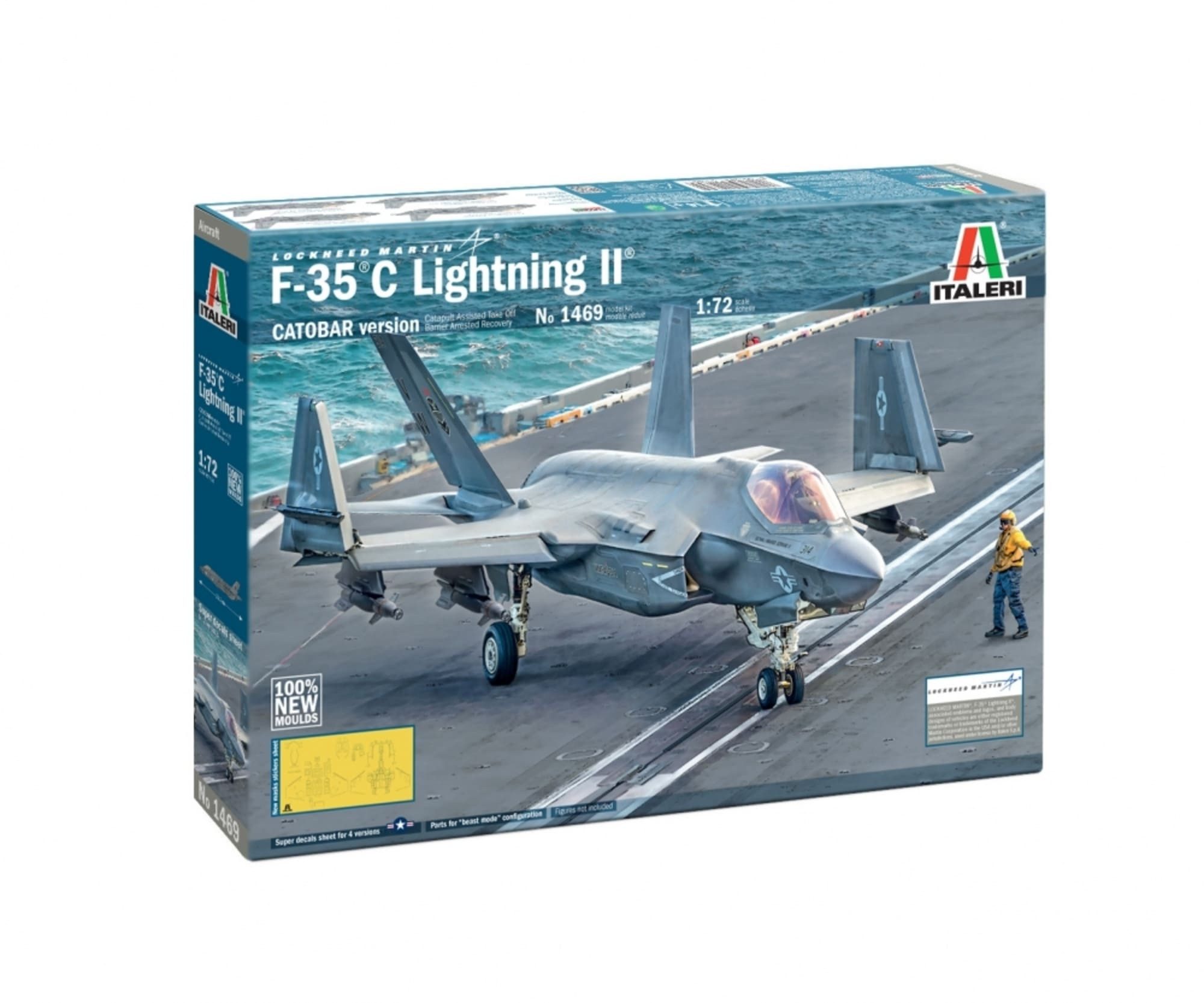 Modellbausatz Italeri 1:72 F-35C Lightning II Plastik Modellbausatz