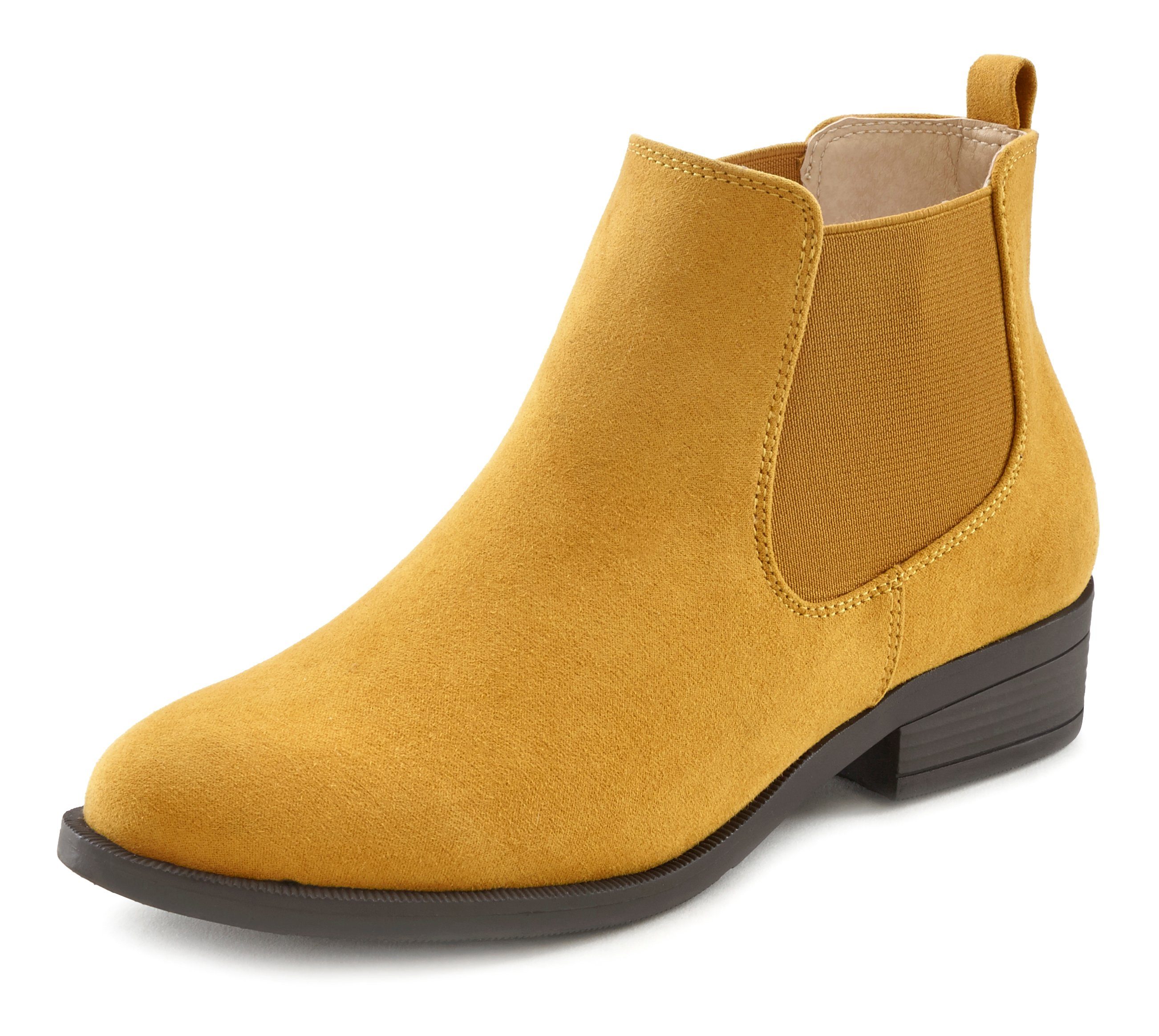 LASCANA Chelseaboots bequem zum Reinschlüpfen, Сапогиette, Ankle Boots VEGAN