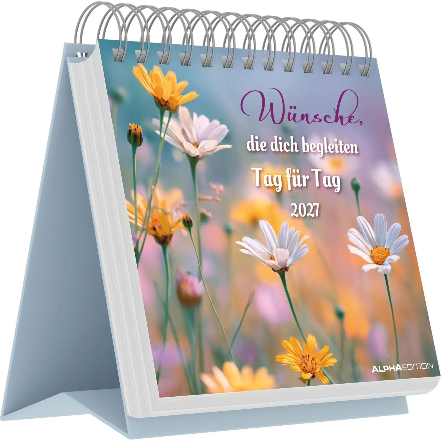 Alpha Edition Wandkalender Wünsche, die dich begleiten - Tag für Tag 2027
