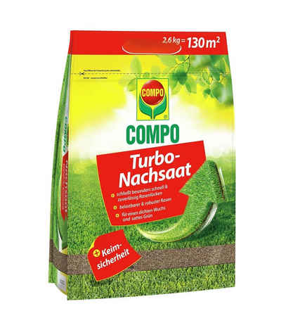 Compo Pflanzendünger COMPO Turbo Nachsaat, Schließt besonders schnell und zuverlässig Rasen