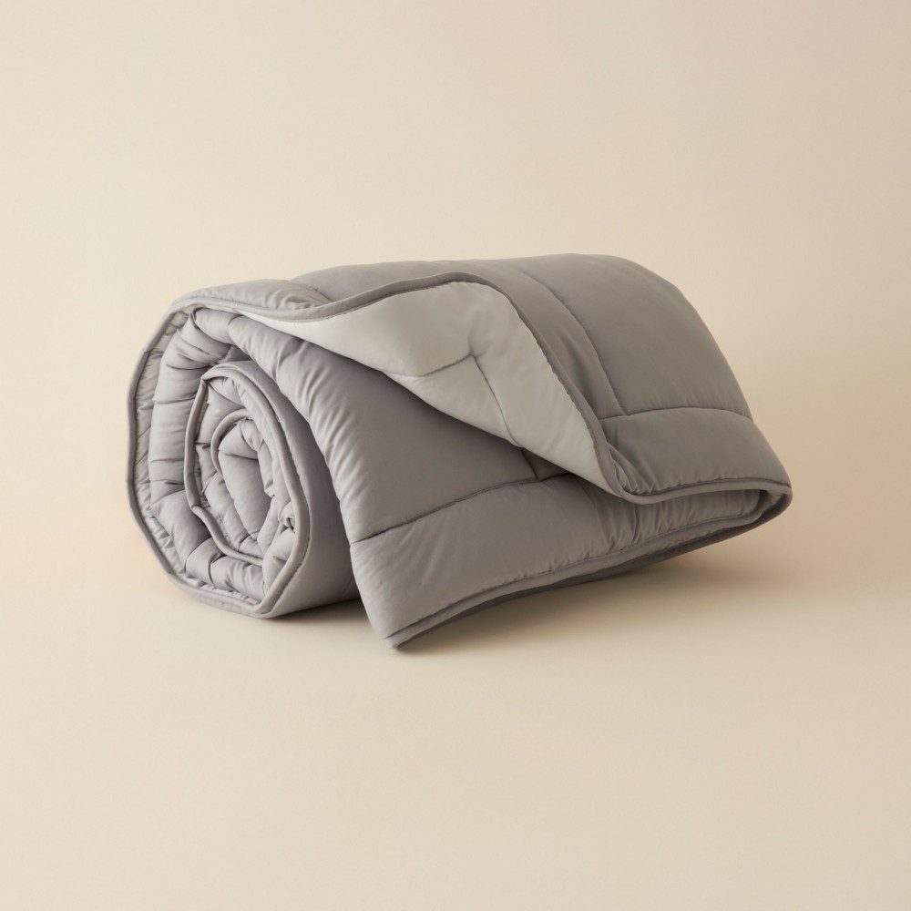 Karaca Tagesdecke Karaca Doppelseitige Decke 135x200 cm - Bettdecke Anthrazit & Grau