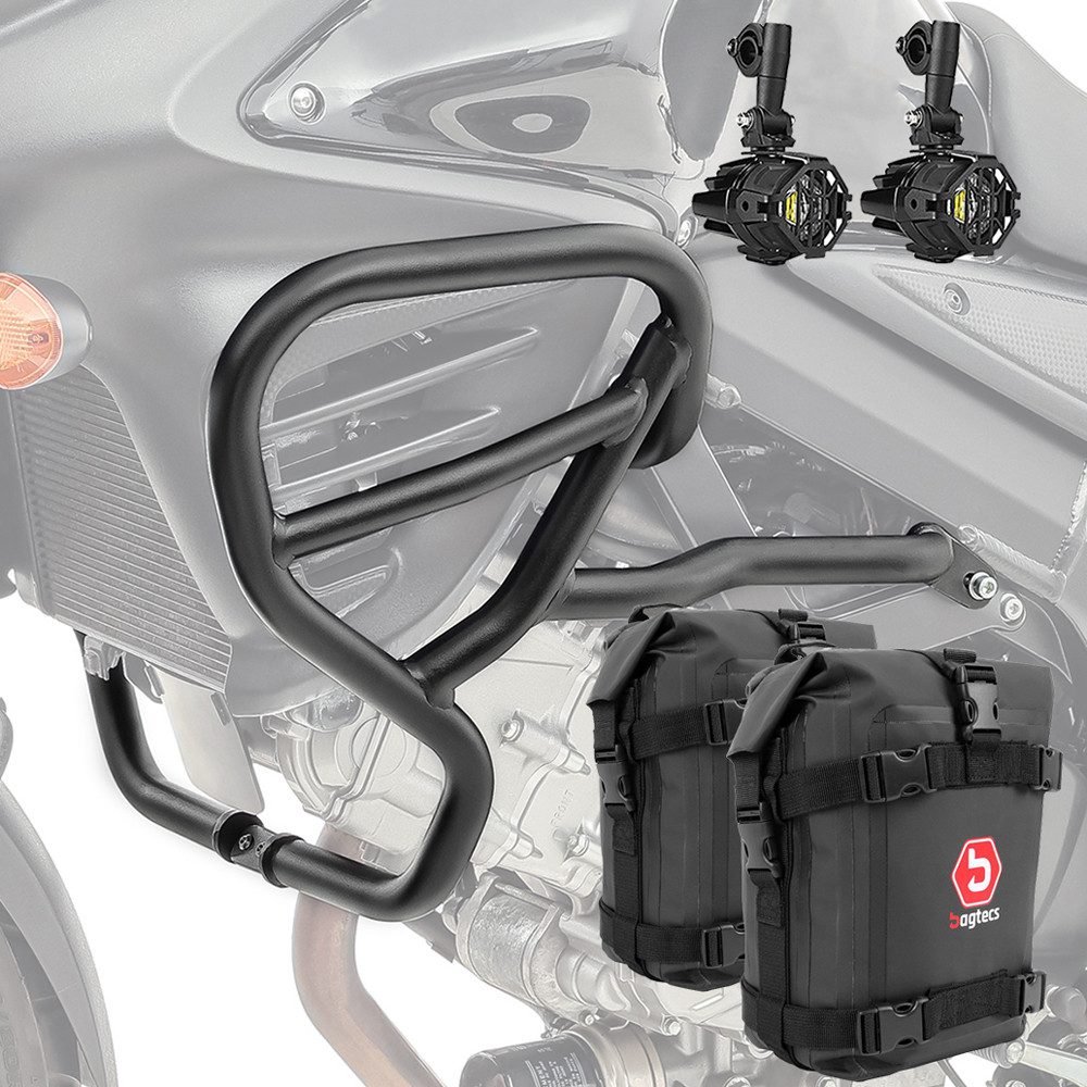 Motoguard Motor-Schutzhülle Sturzbügel + Scheinwerfer + Tasche für Suzuki V-Strom 650 / XT 11-25 H